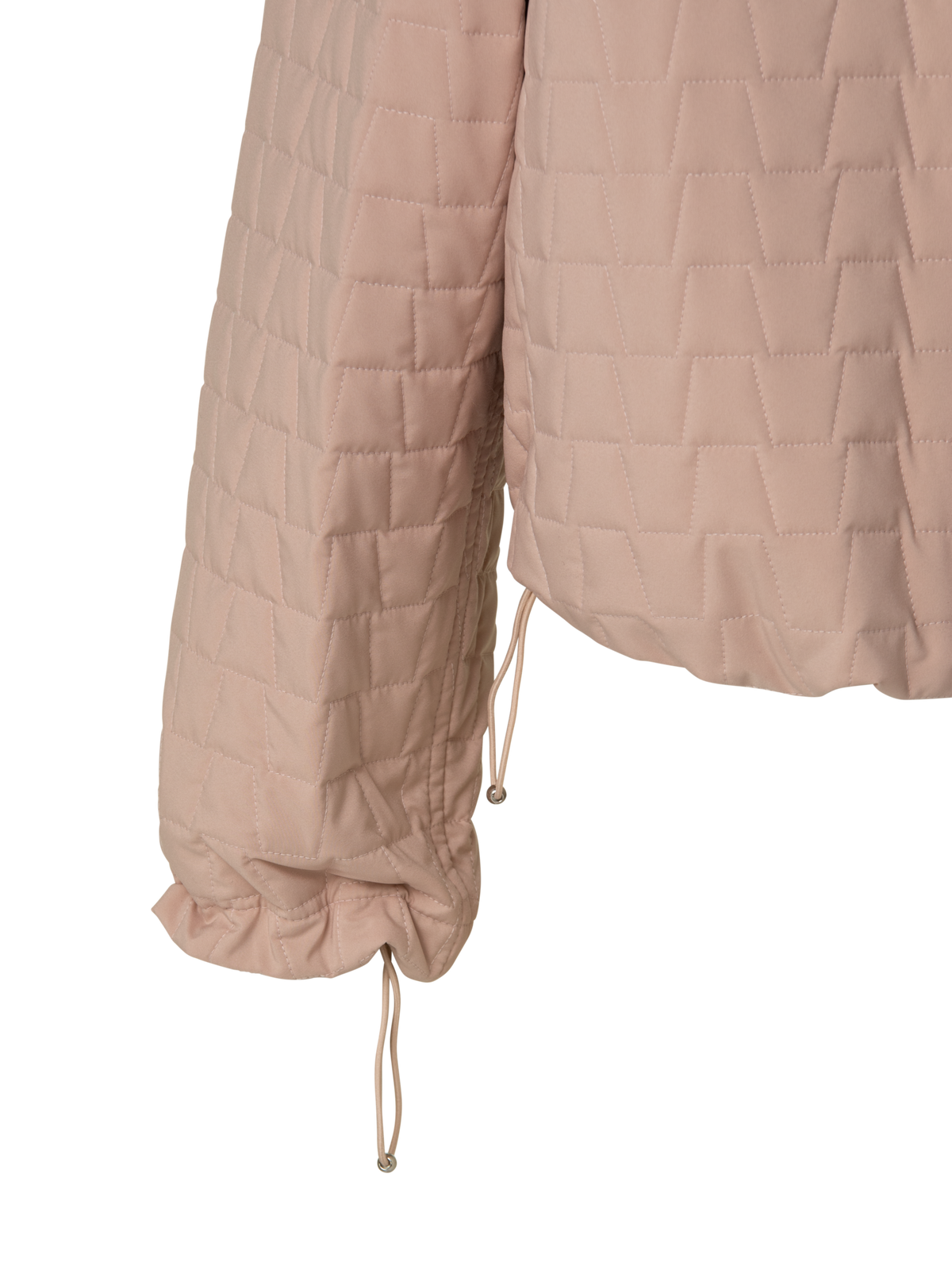 Designer Elizah Silk Taffeta Trapezoid Quilted Jacket