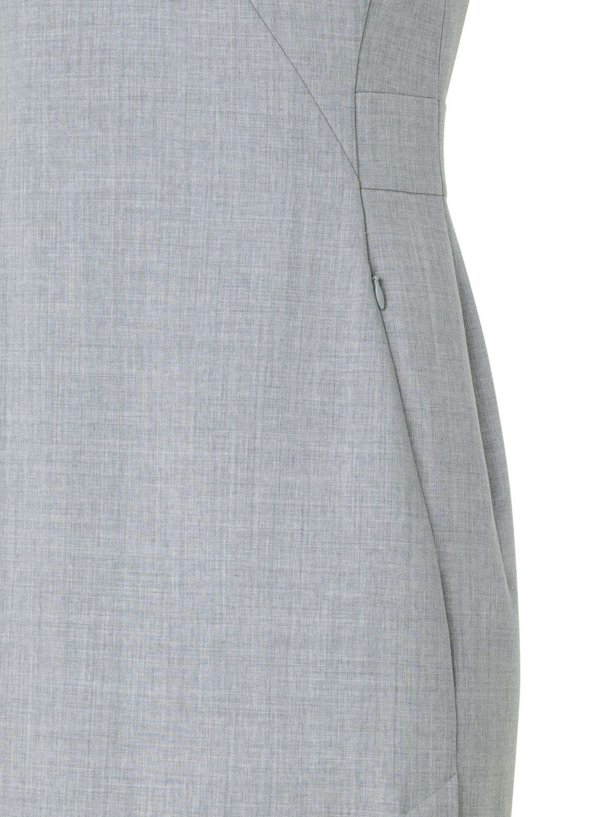 Sleeveless Wool Double-Face Sheath Dress silver / 4 Sleeveless Wool Double-Face Sheath Dress silver / 4