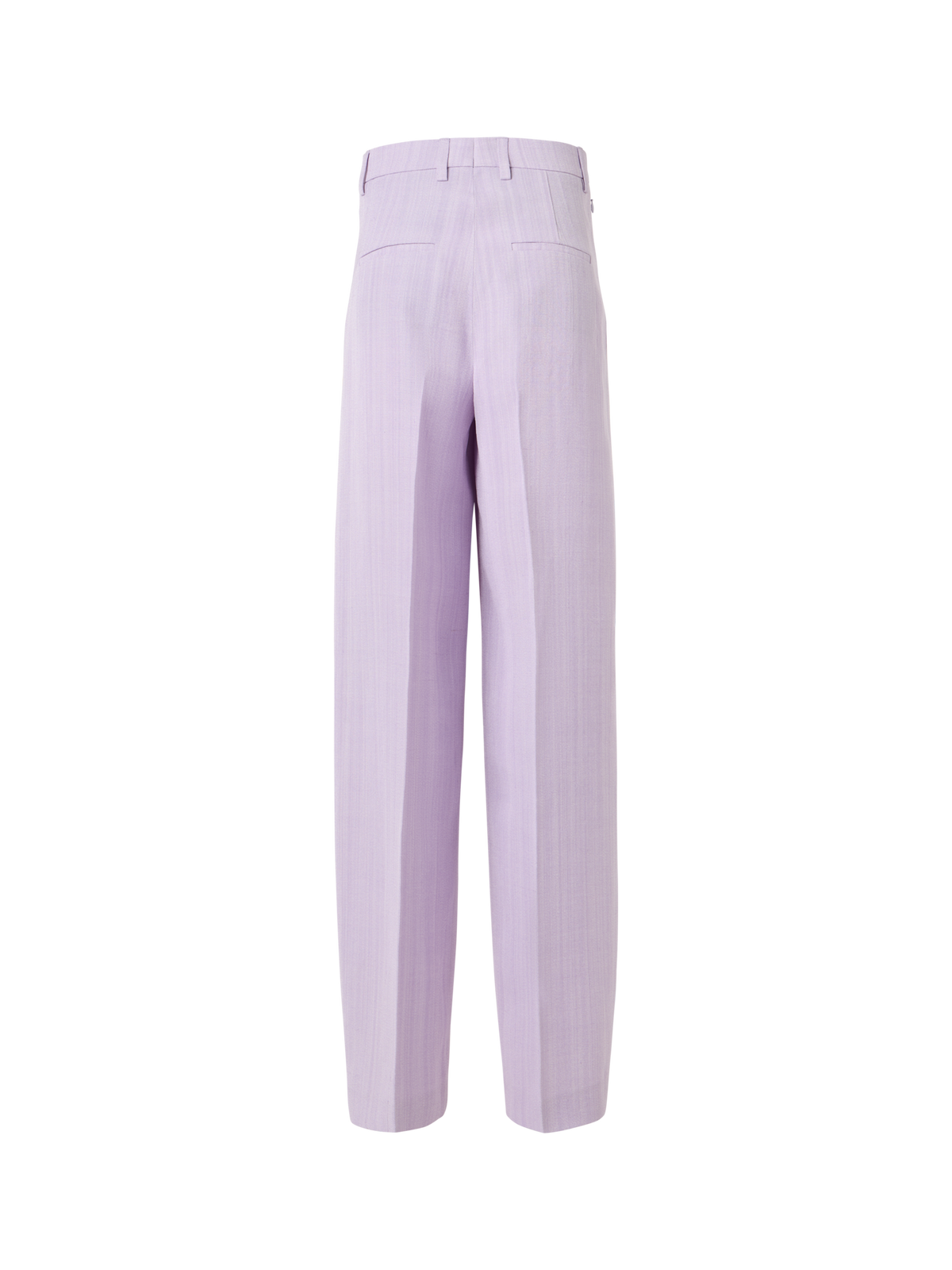 Designer Forest Wide-Straight-Leg Pants in Viscose-Silk Melange Twill - pastel