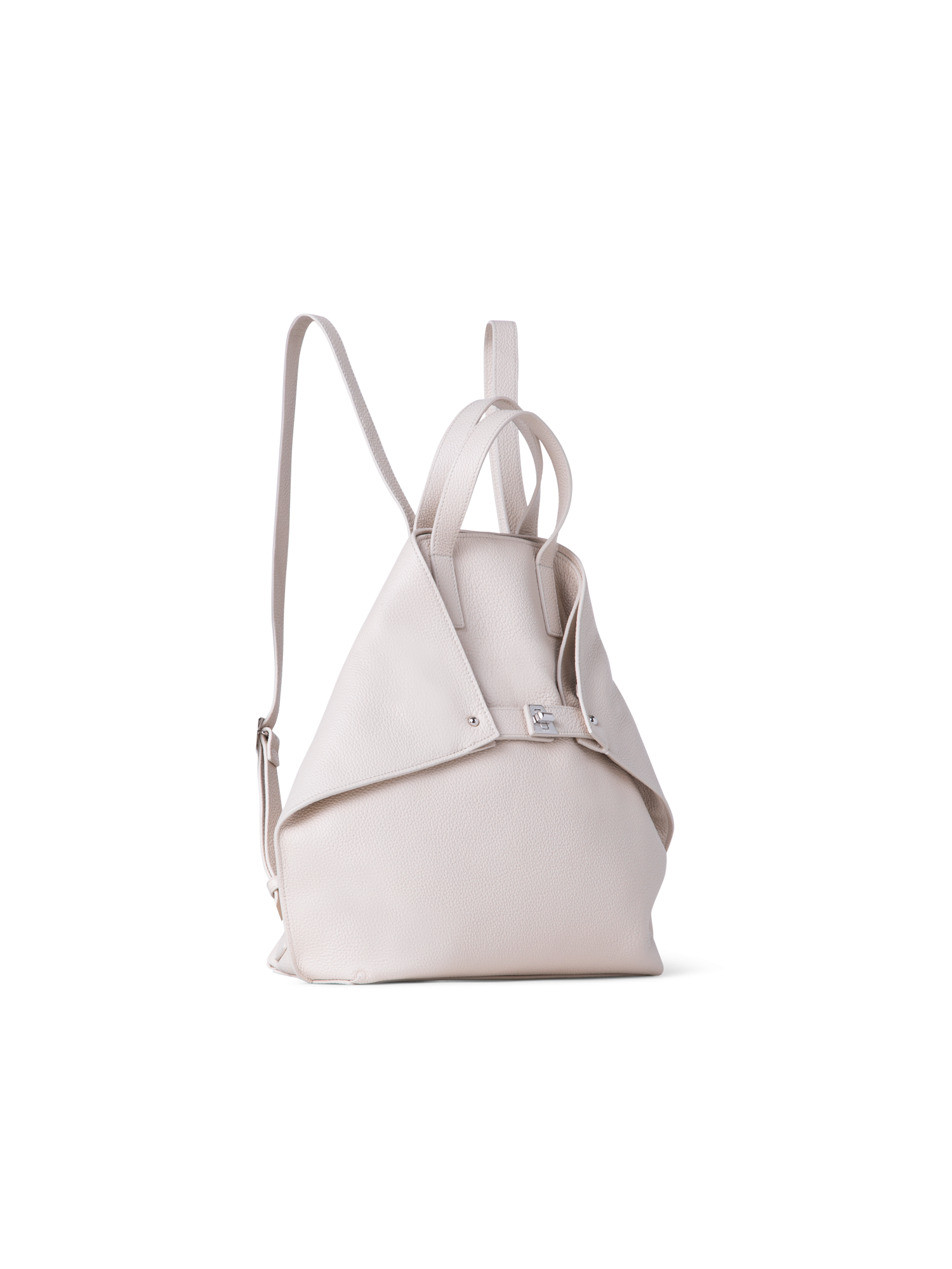 Designer Ai Medium Backpack - neutral - ecru - white