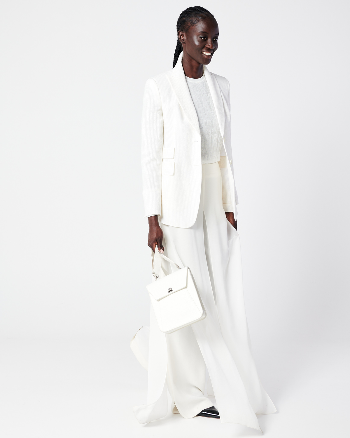 Designer Anouk Little Messenger Bag - neutral - white #editorial