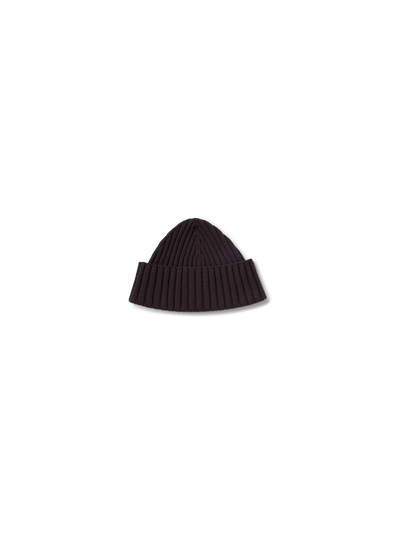 Designer Wool Cashmere Beanie - brown