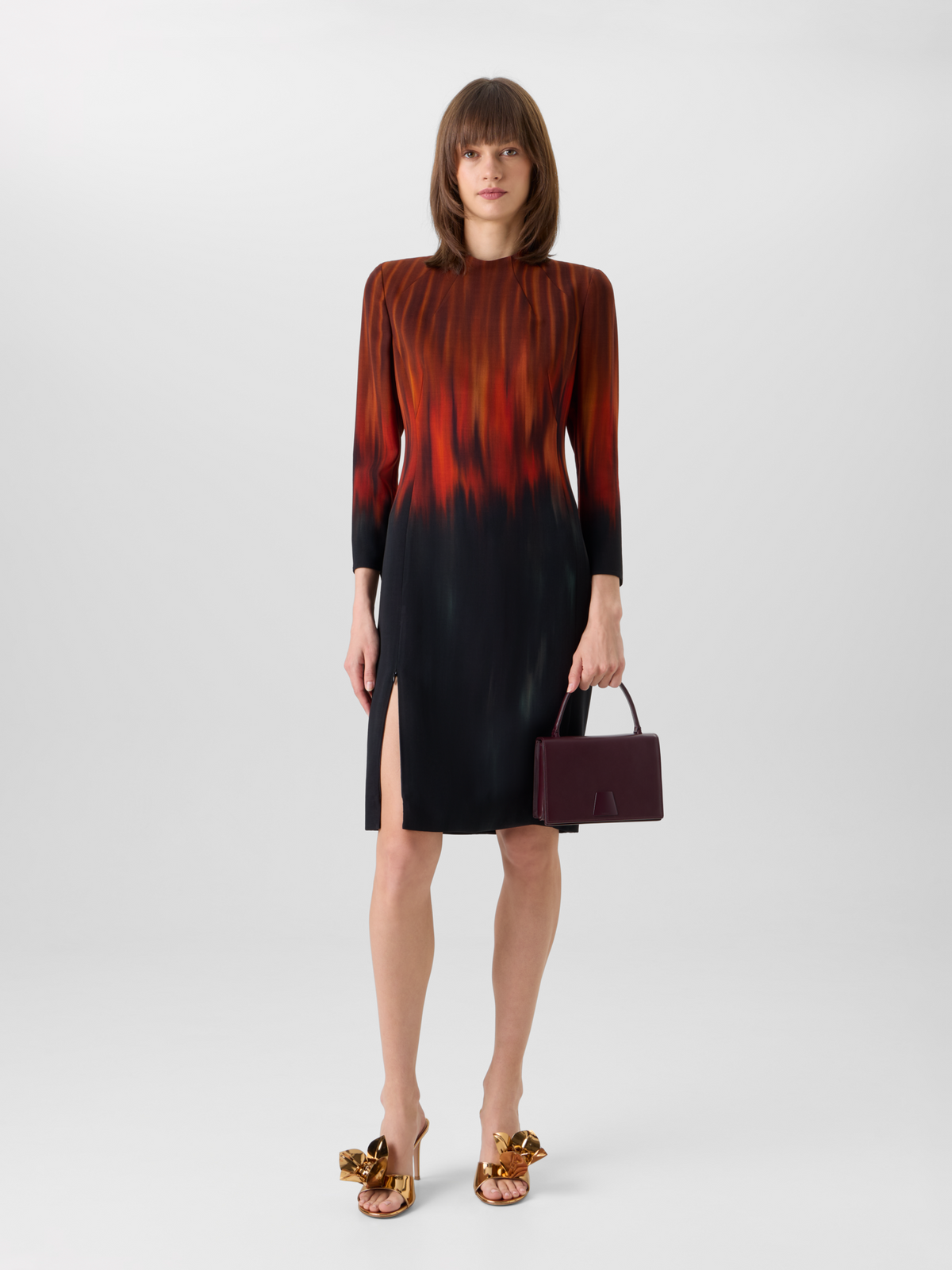 Designer Alice Small Top Handle Bag - wine 