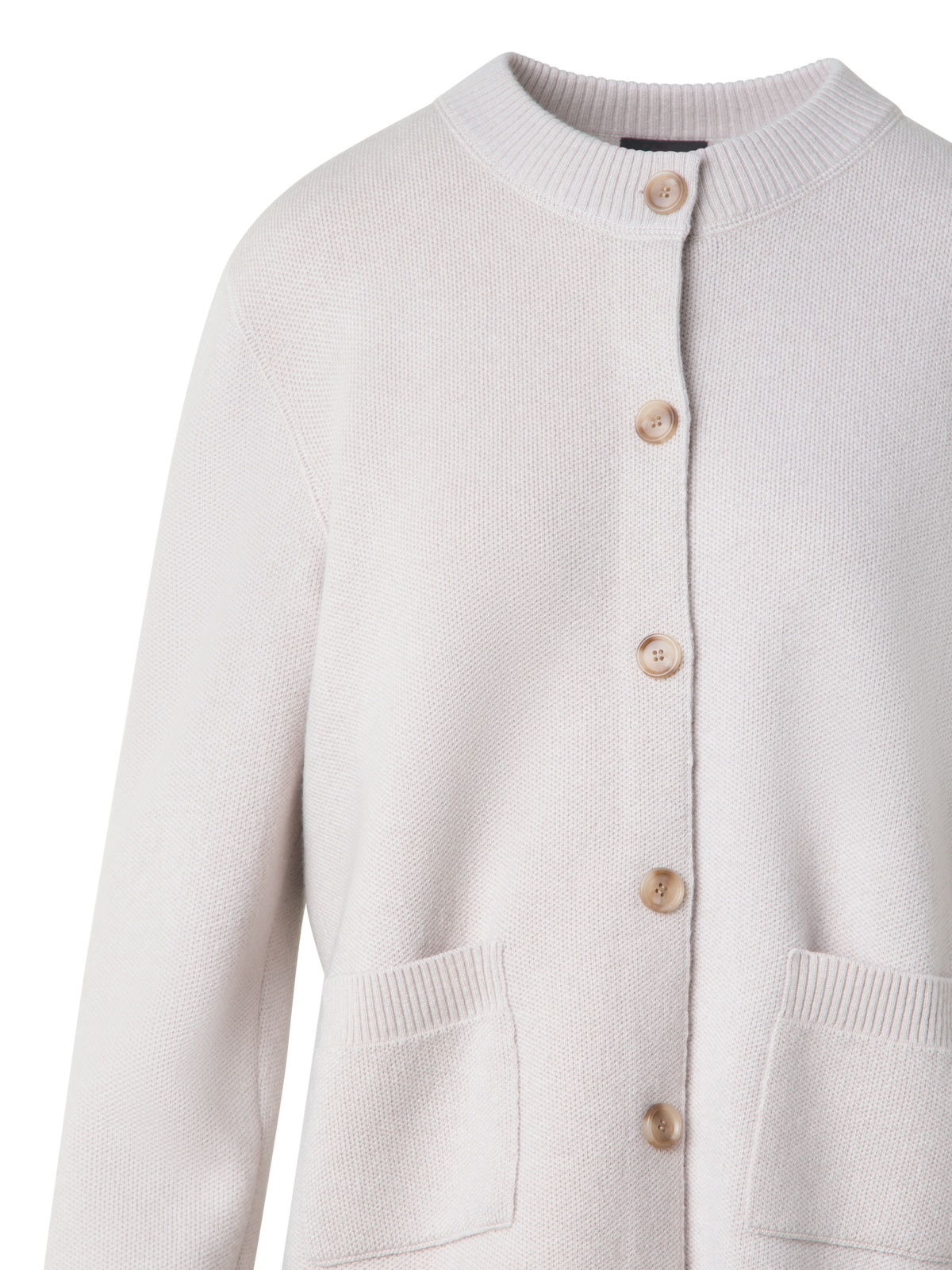 Designer Pure Cashmere Relaxed Cardigan - neutral - grey - beige