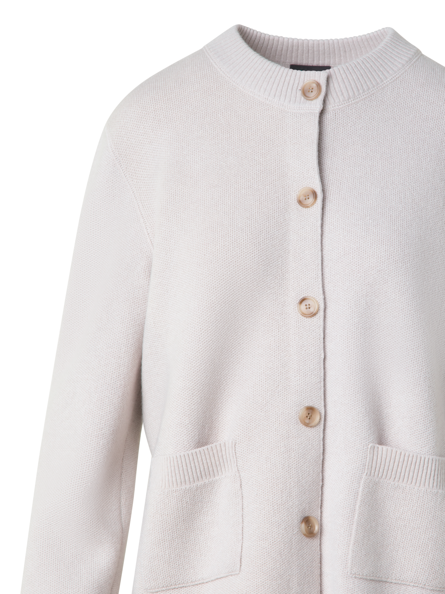 Designer Pure Cashmere Relaxed Cardigan - neutral - grey - beige