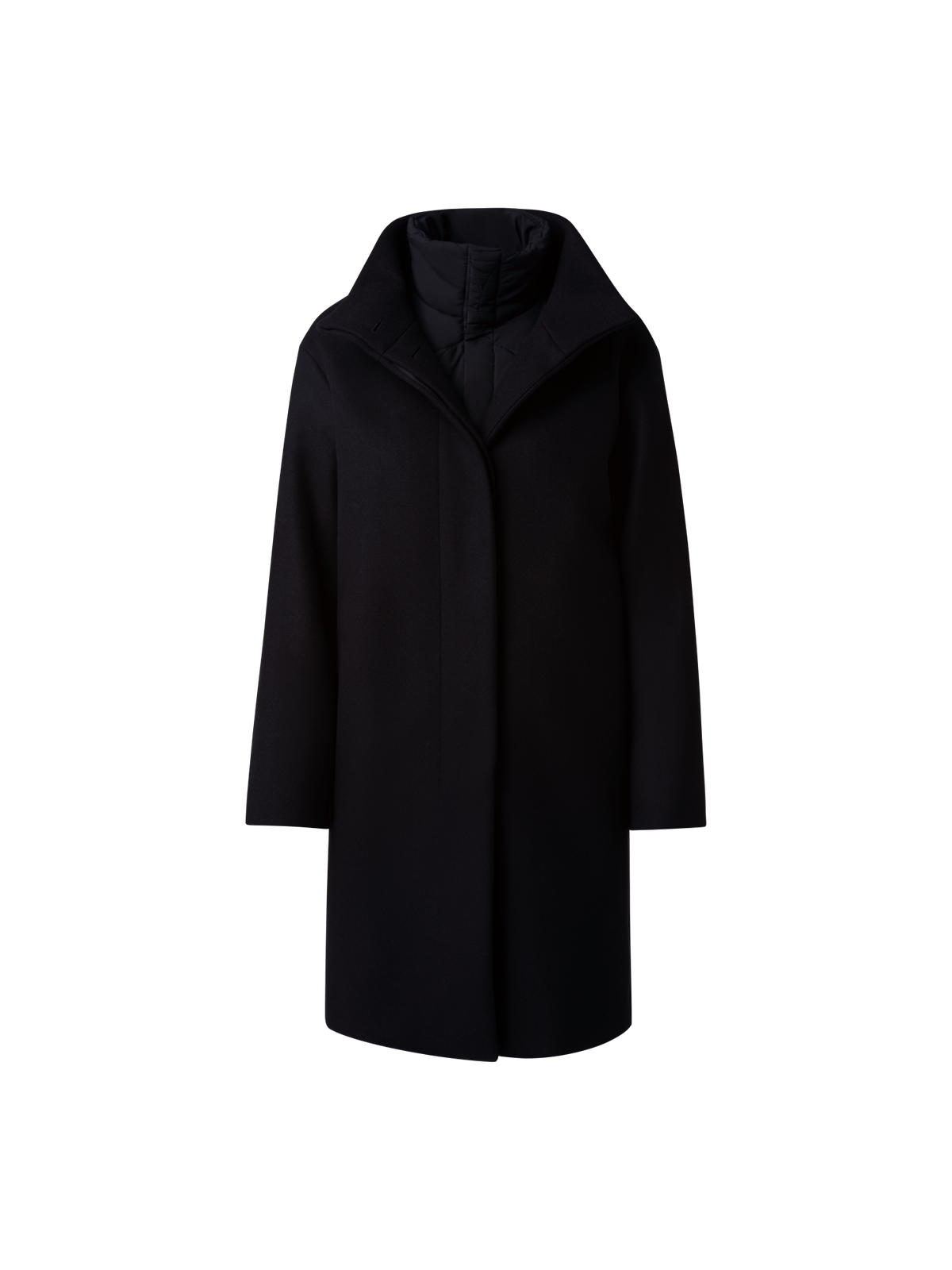 Designer 3-in-1 Long Coat - navy - blue