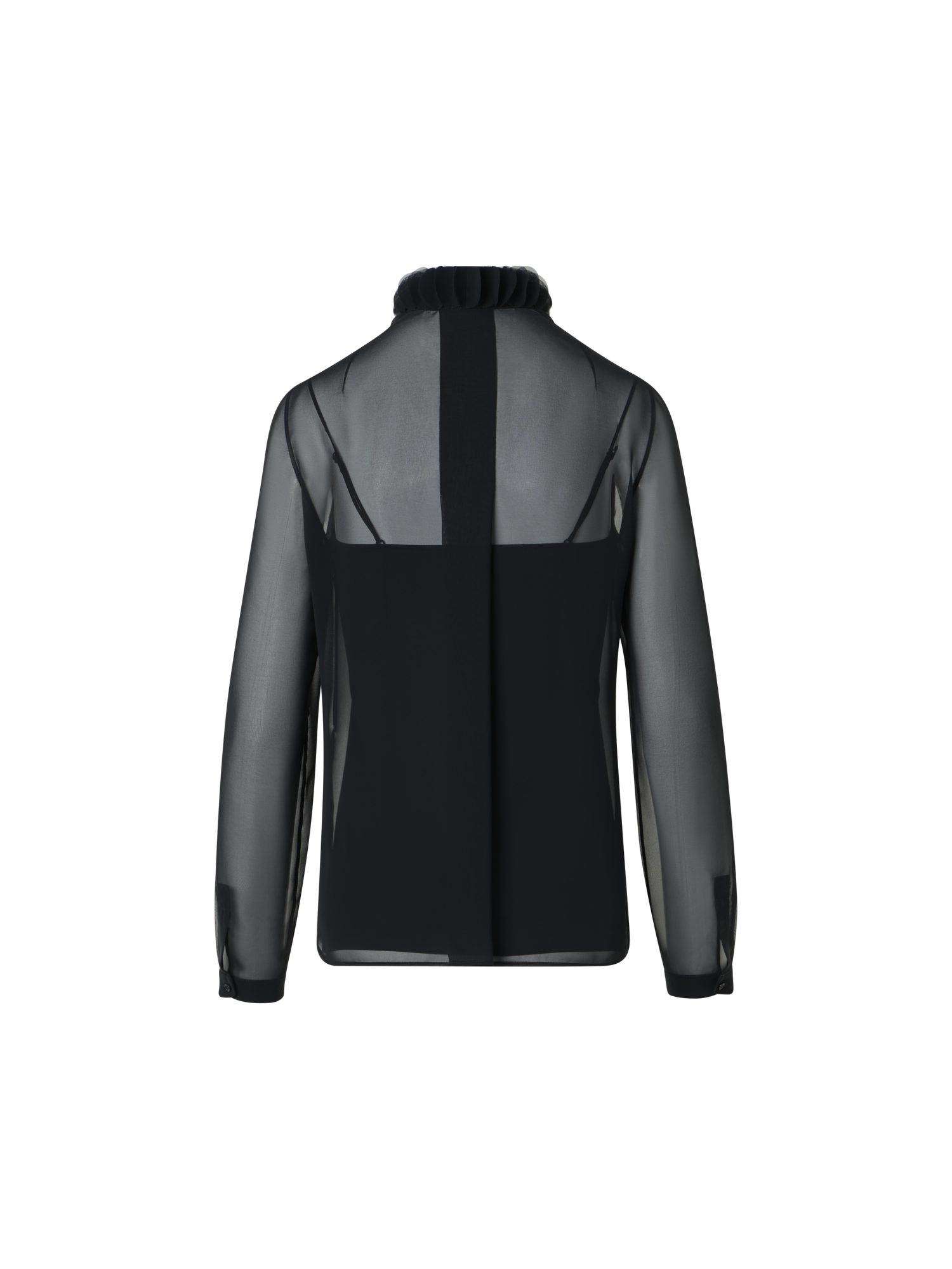 Designer Georgette Blouse with 3D Dots Embellishment - black