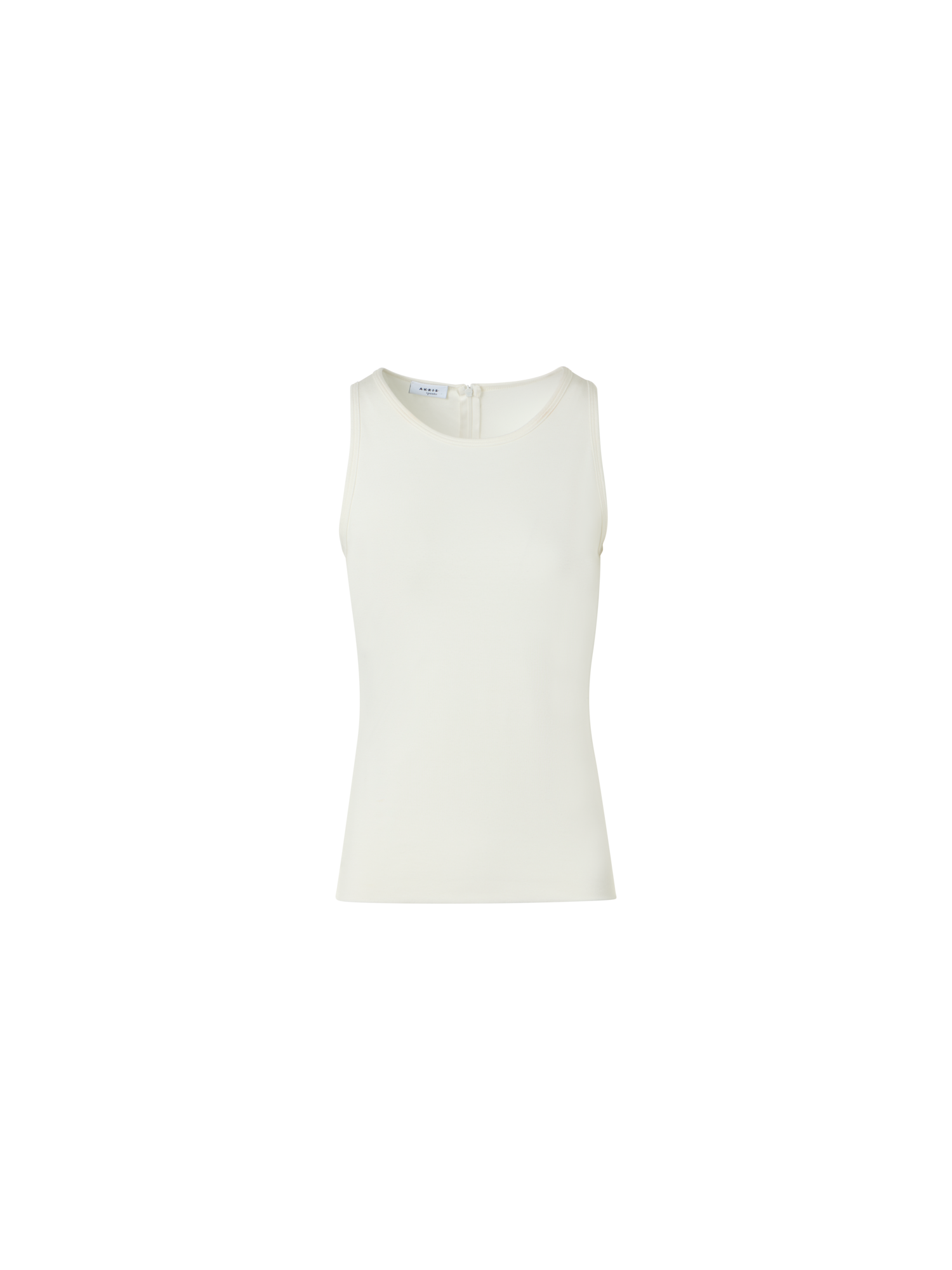 Designer Fitted Speedo Top in Stretch Modal Jersey - ecru