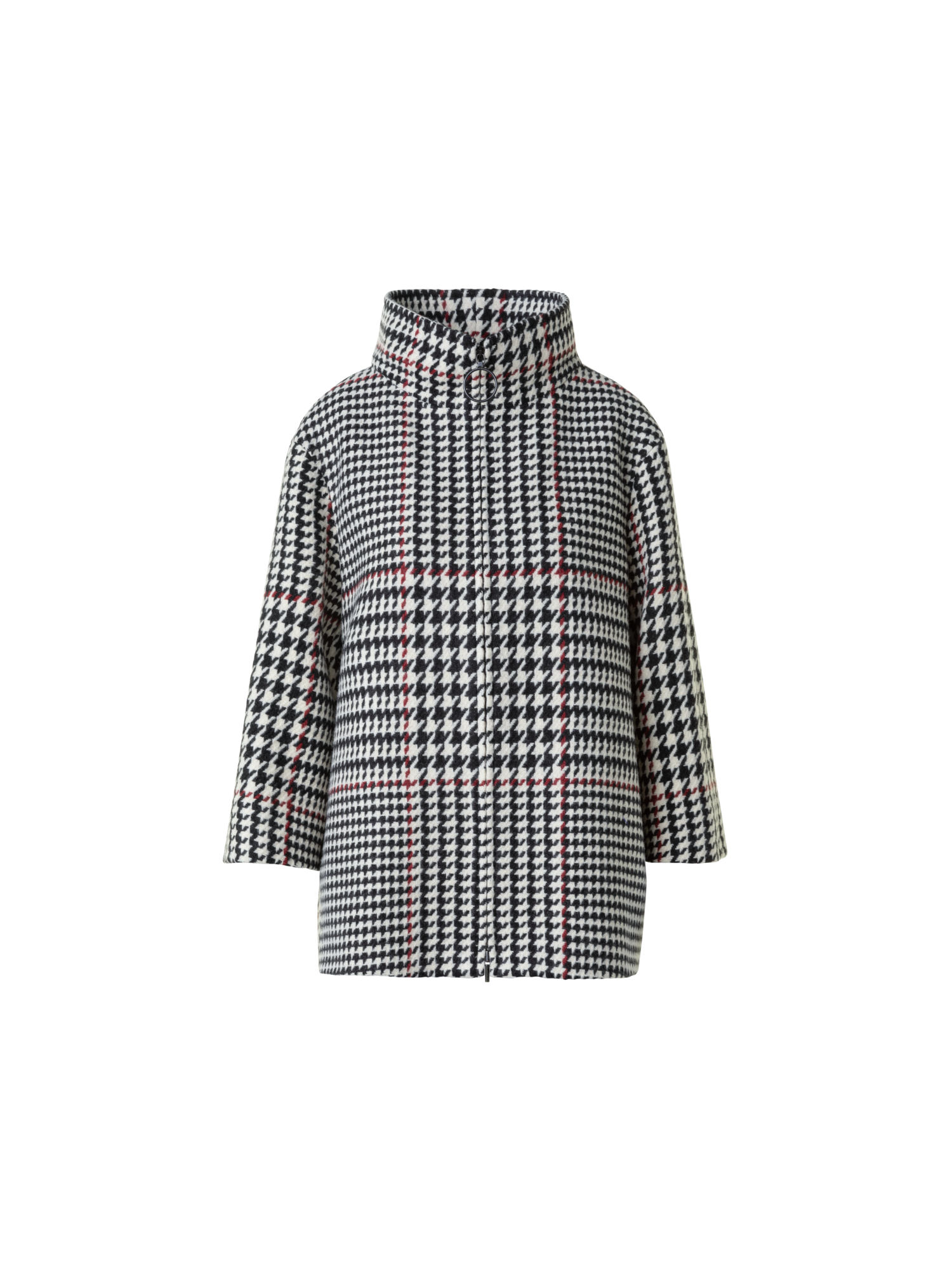 Designer Glencheck Car Coat - black - multicolor