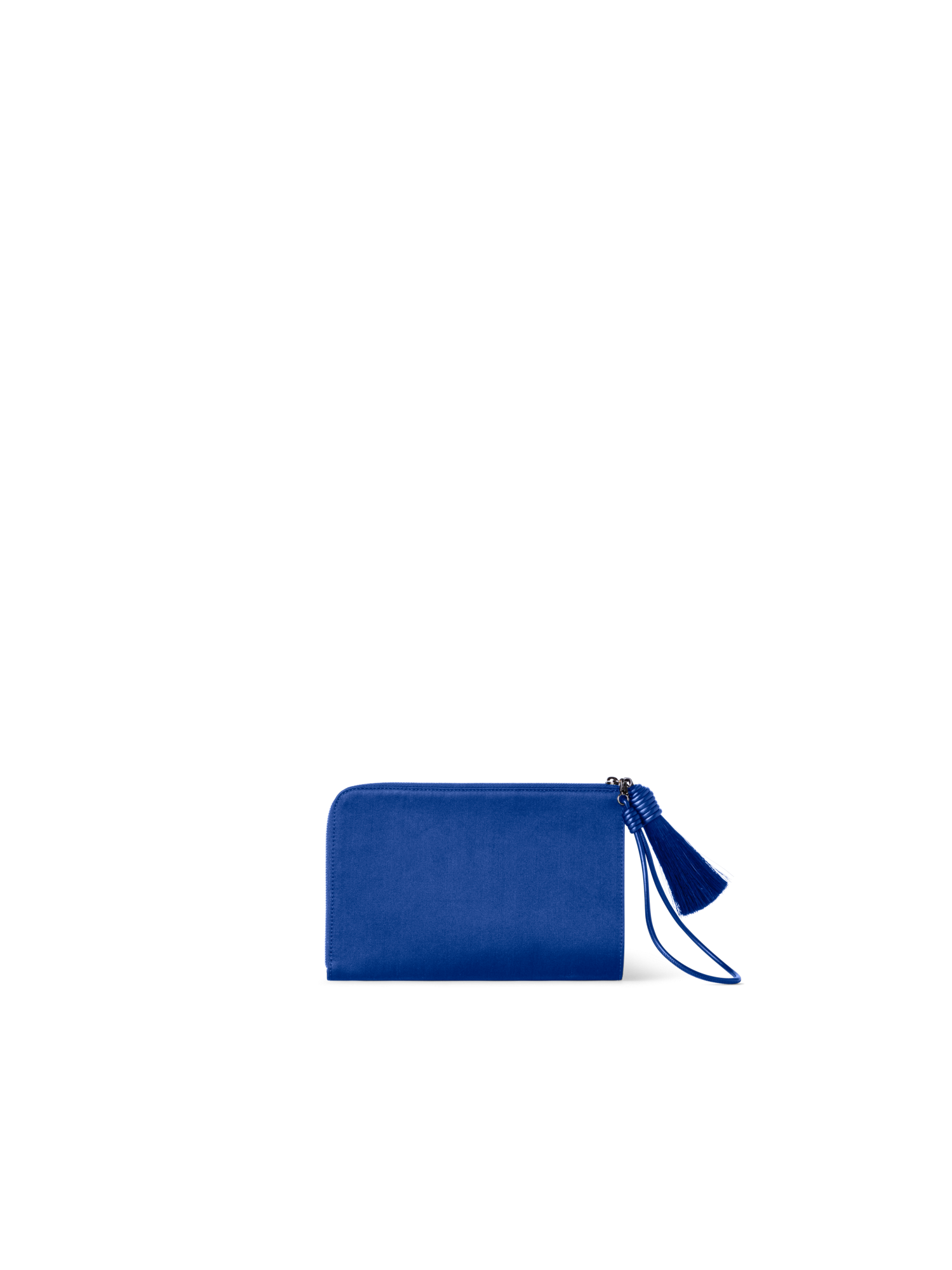Designer Alexa Tassle Pouch - blue