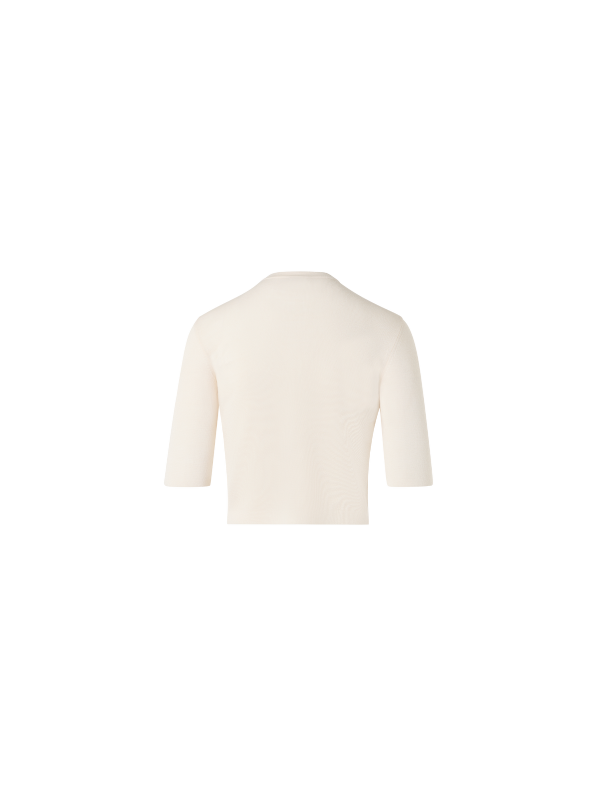 Designer Cropped Cardigan - ecru - white