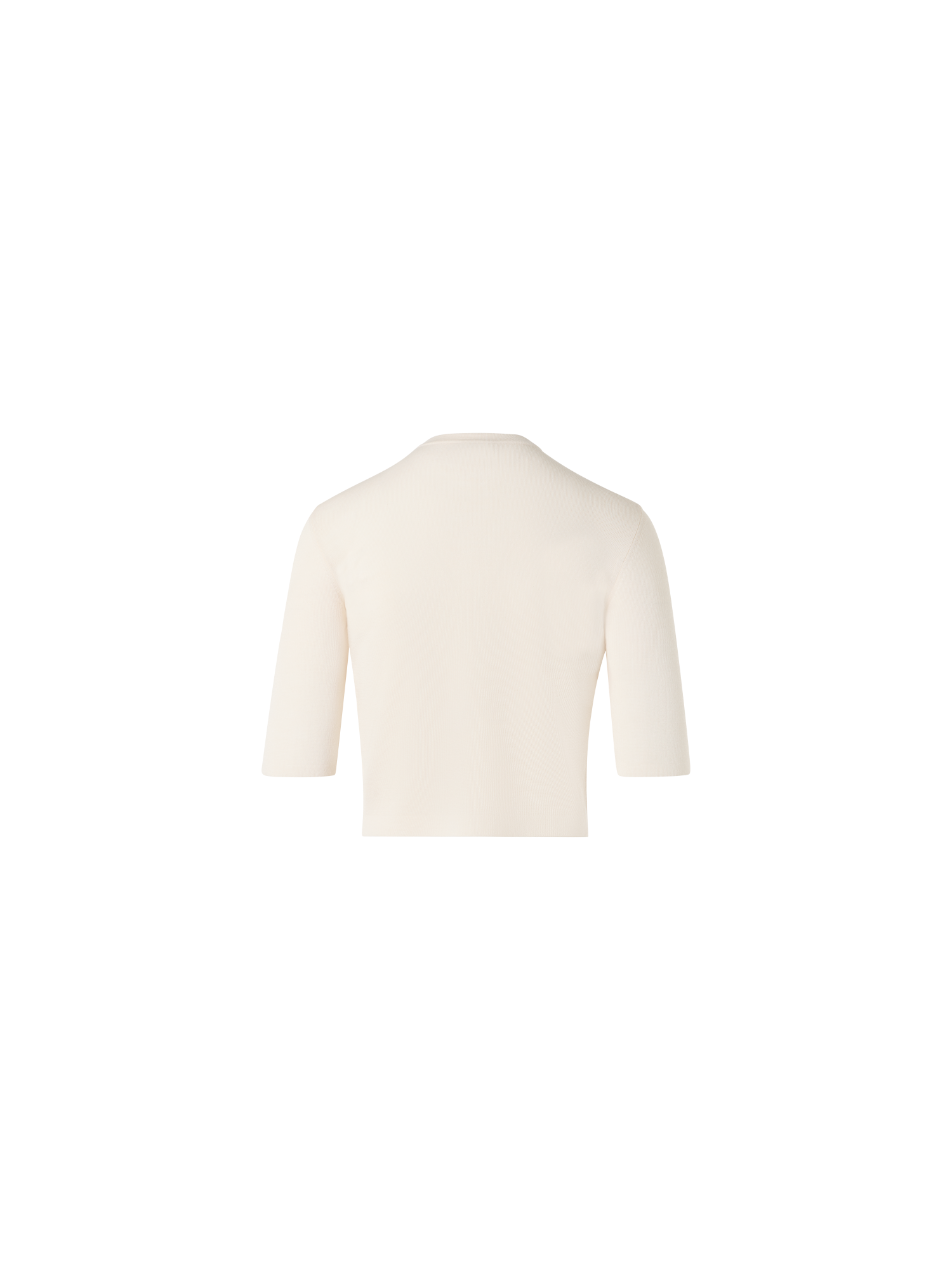 Designer Cropped Cardigan - ecru - white