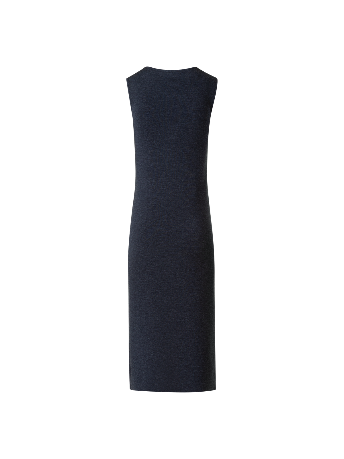 Designer Milano Wool Knit Sheath Midi Dress - neutral - grey