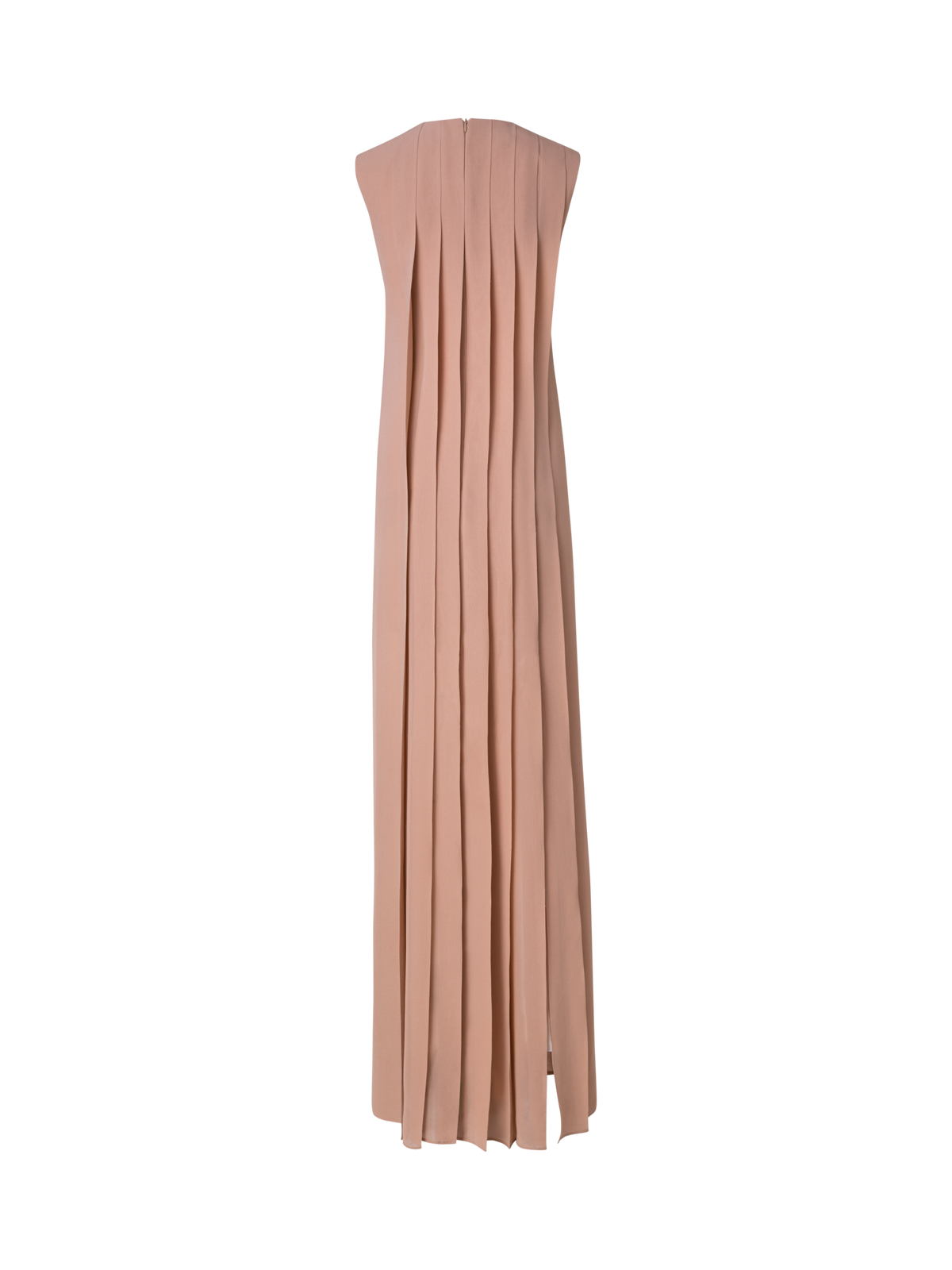 Designer Silk Georgette Gown with Multicolor Pleats - multicolor