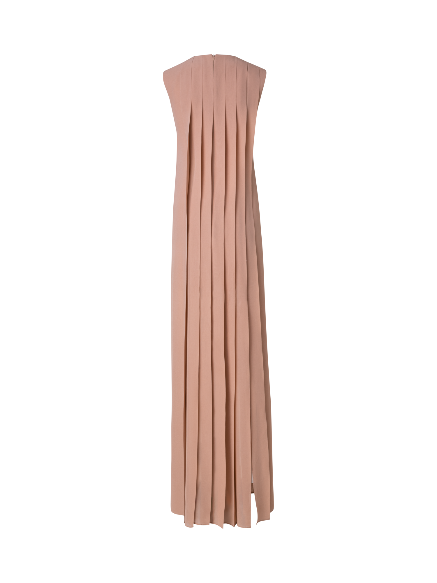 Designer Silk Georgette Gown with Multicolor Pleats - multicolor