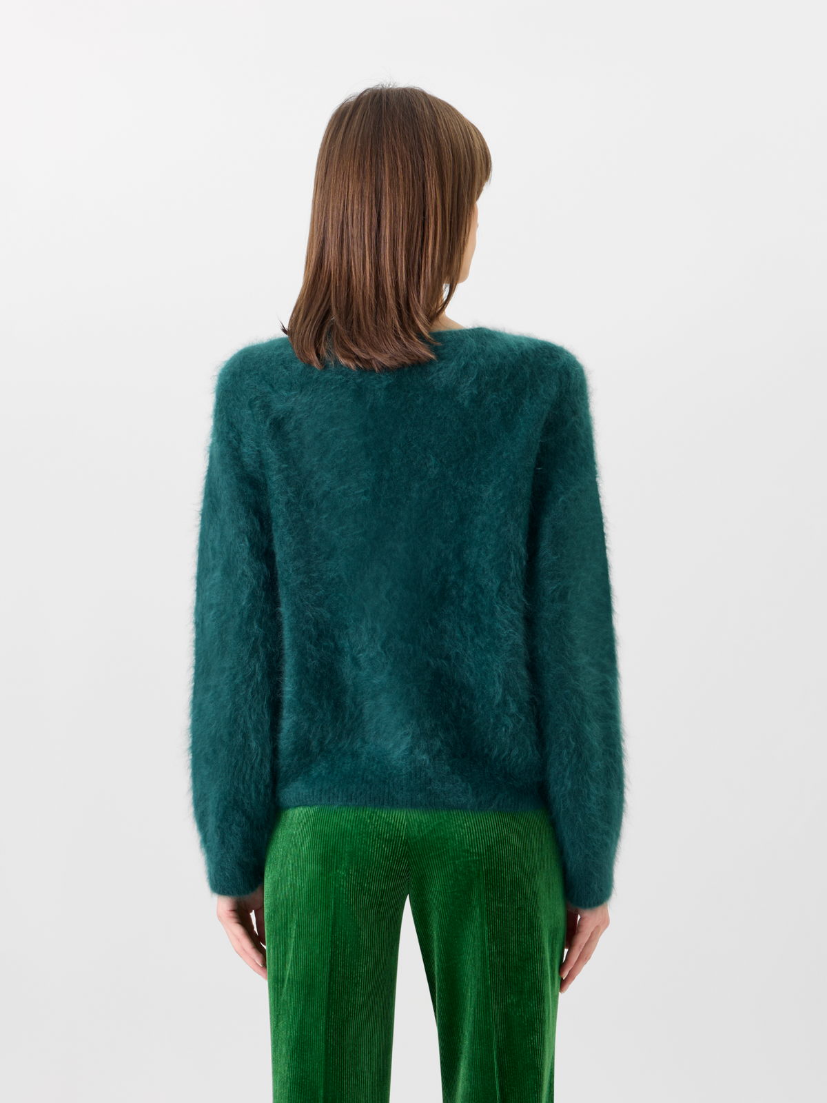 Designer Cloud Cashmere Knit Sweater - green #editorial