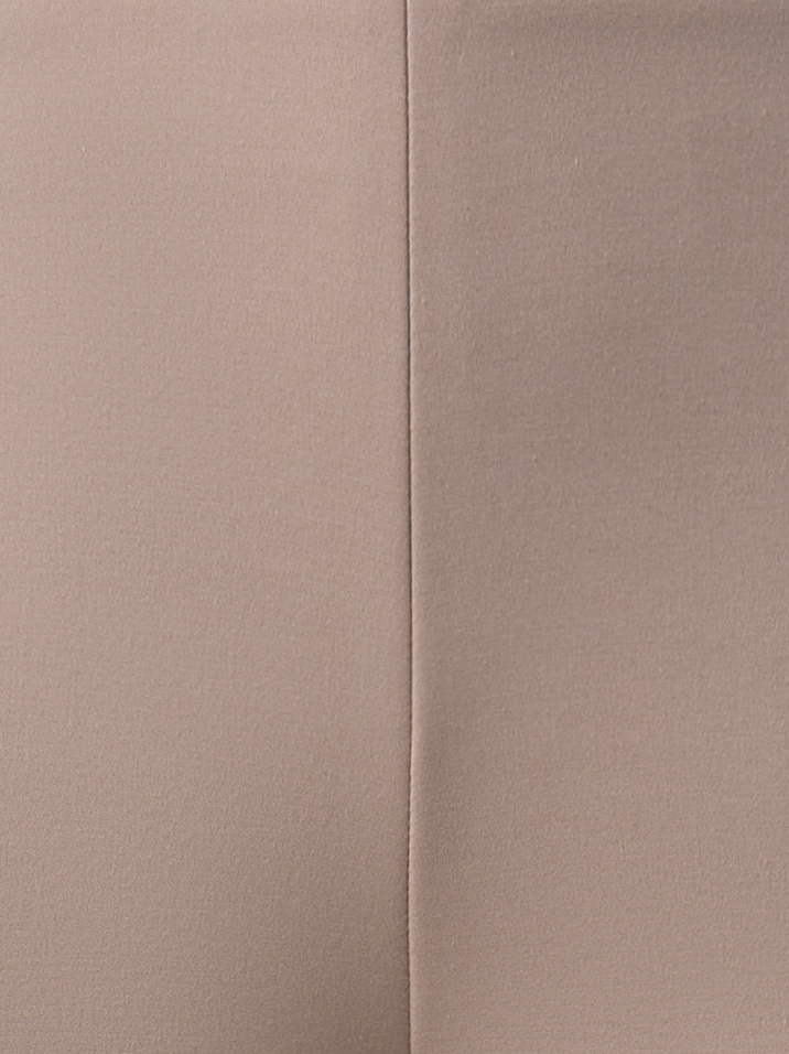 Designer Slim Ankle-Length Cotton Techno Stretch Pants - neutral - beige