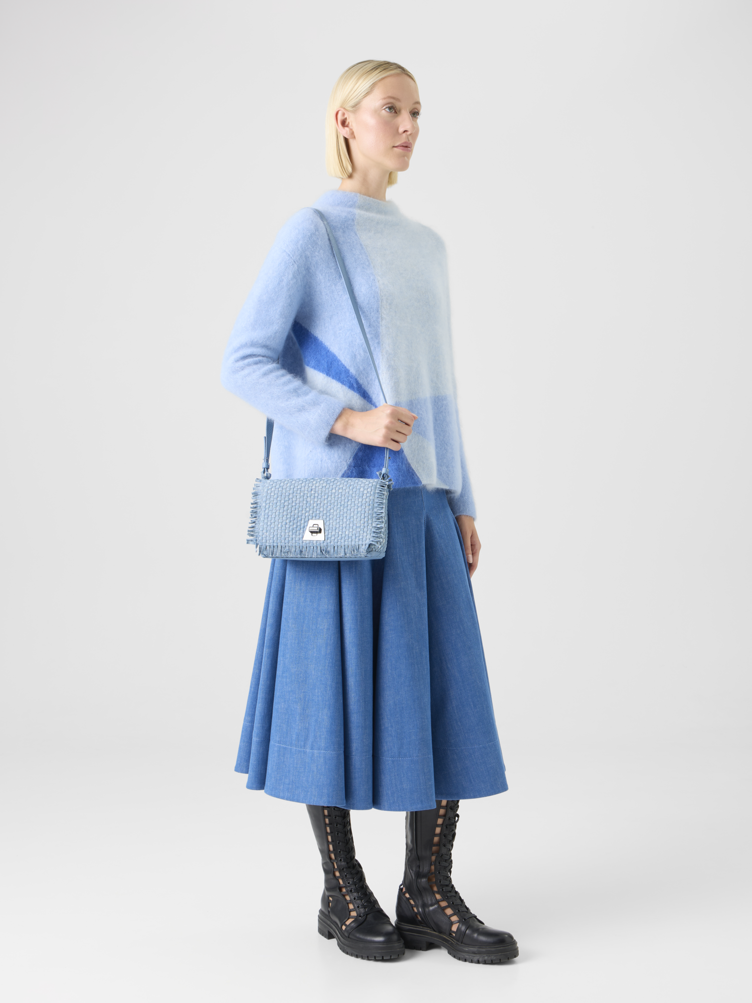 Designer Anouk Small Day Bag - blue 