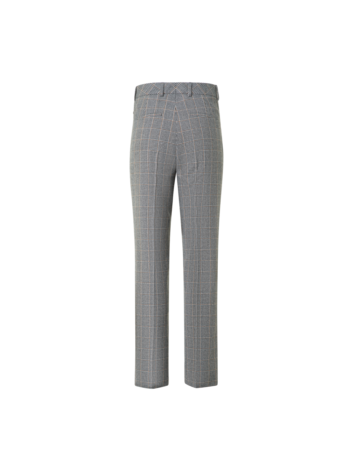 Designer Tapered Plaid Pure Cashmere Pants - black - neutral - multicolor