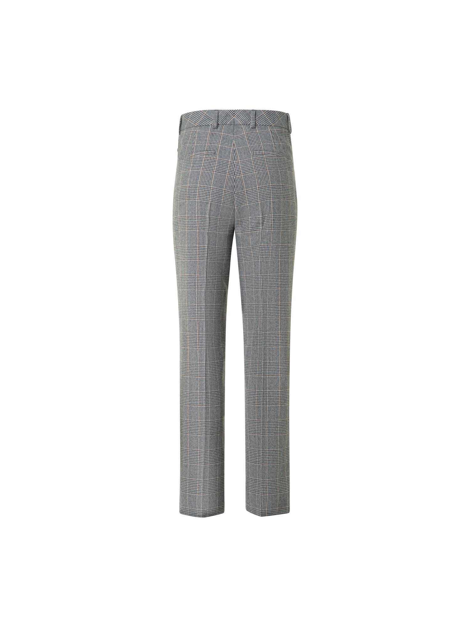 Designer Tapered Plaid Pure Cashmere Pants - black - neutral - multicolor