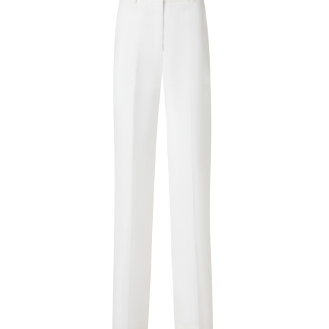 Wide Straight Silk Pants