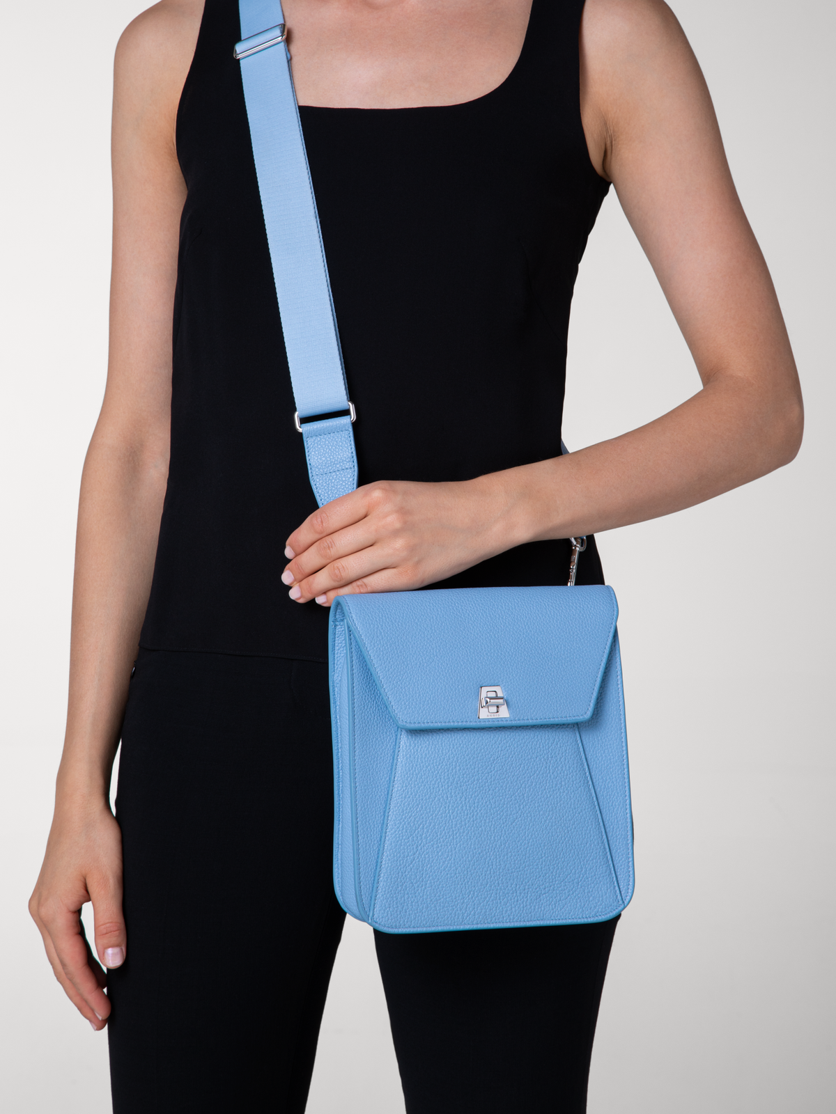 Designer Anouk Little Messenger Bag - pastel - blue #editorial