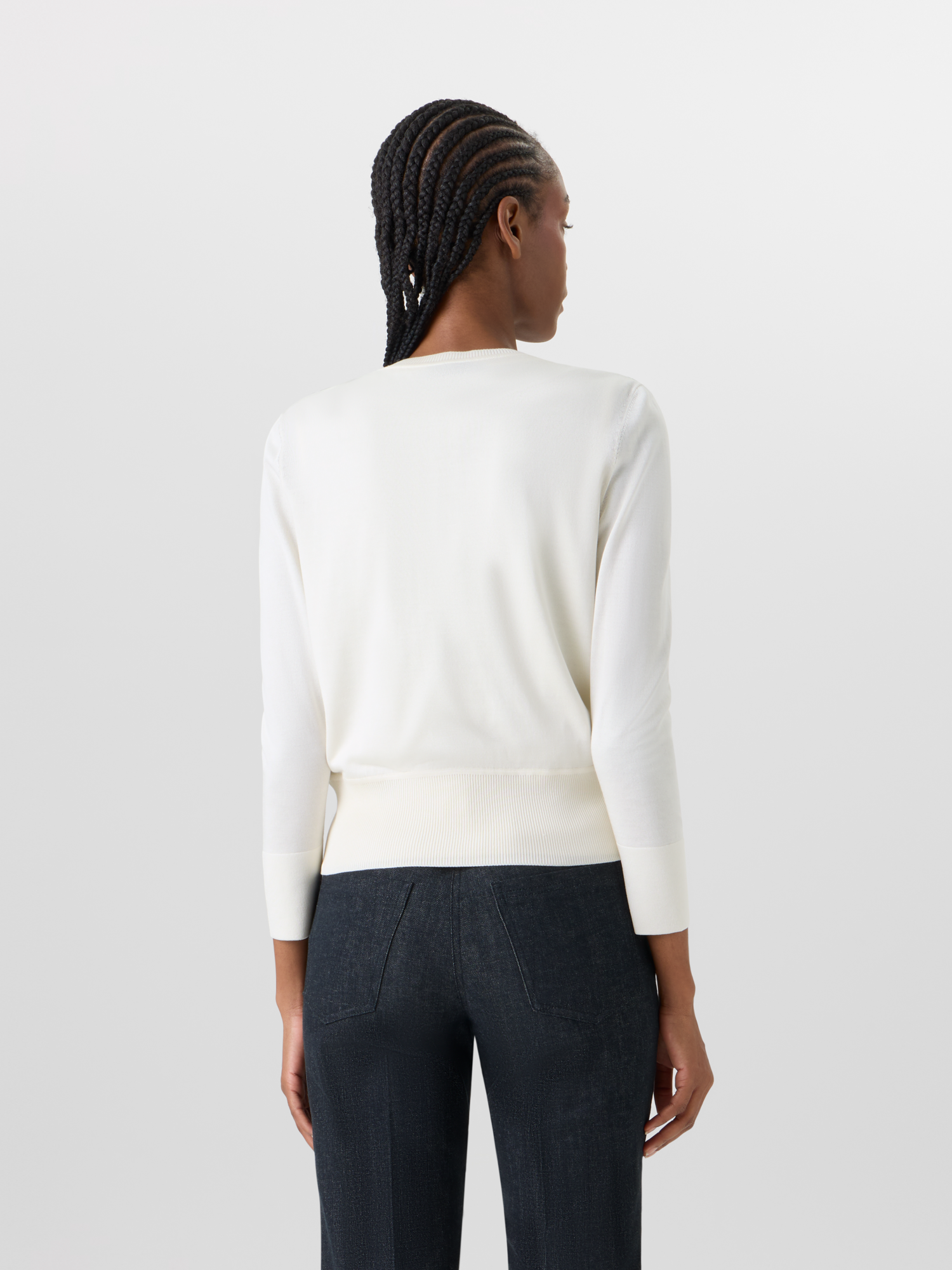 Designer Dance Movement Knit Cardigan - ecru 