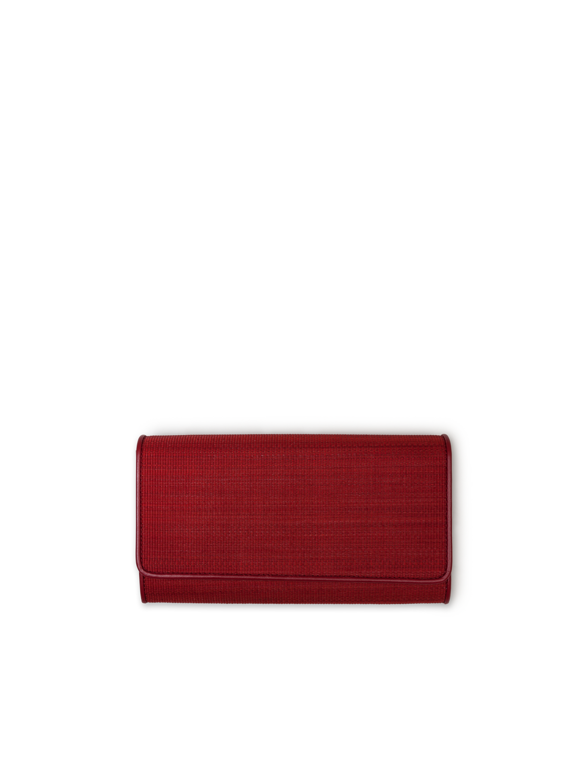 Designer Long Flap Wallet - wine - red