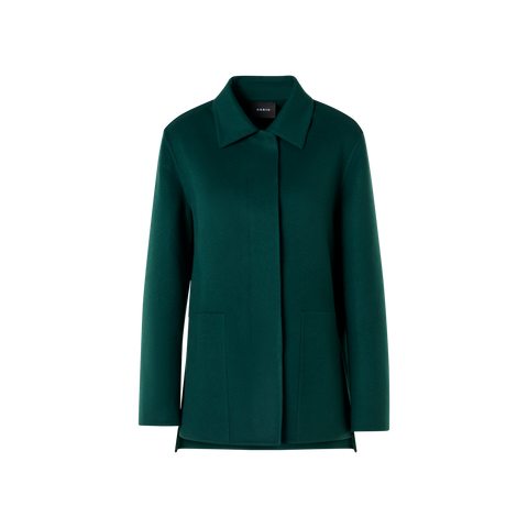 Oversized Cashmere Double-Face Shirt Jacket