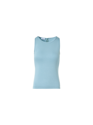 Designer Fitted Speedo Top in Stretch Modal Jersey - pastel - blue