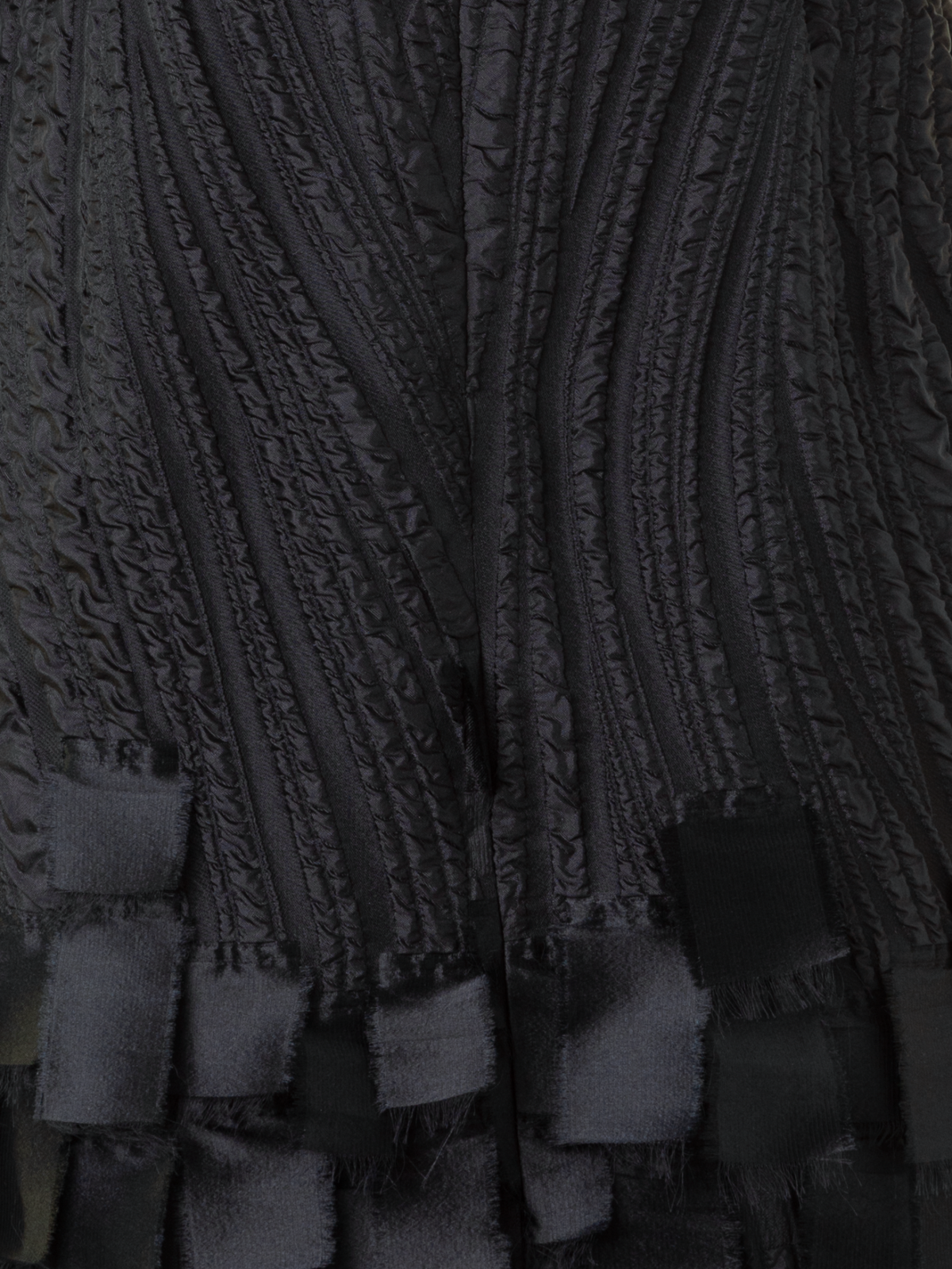 Designer Cocktail Dress in Waves and Ribbons Jacquard - black - neutral