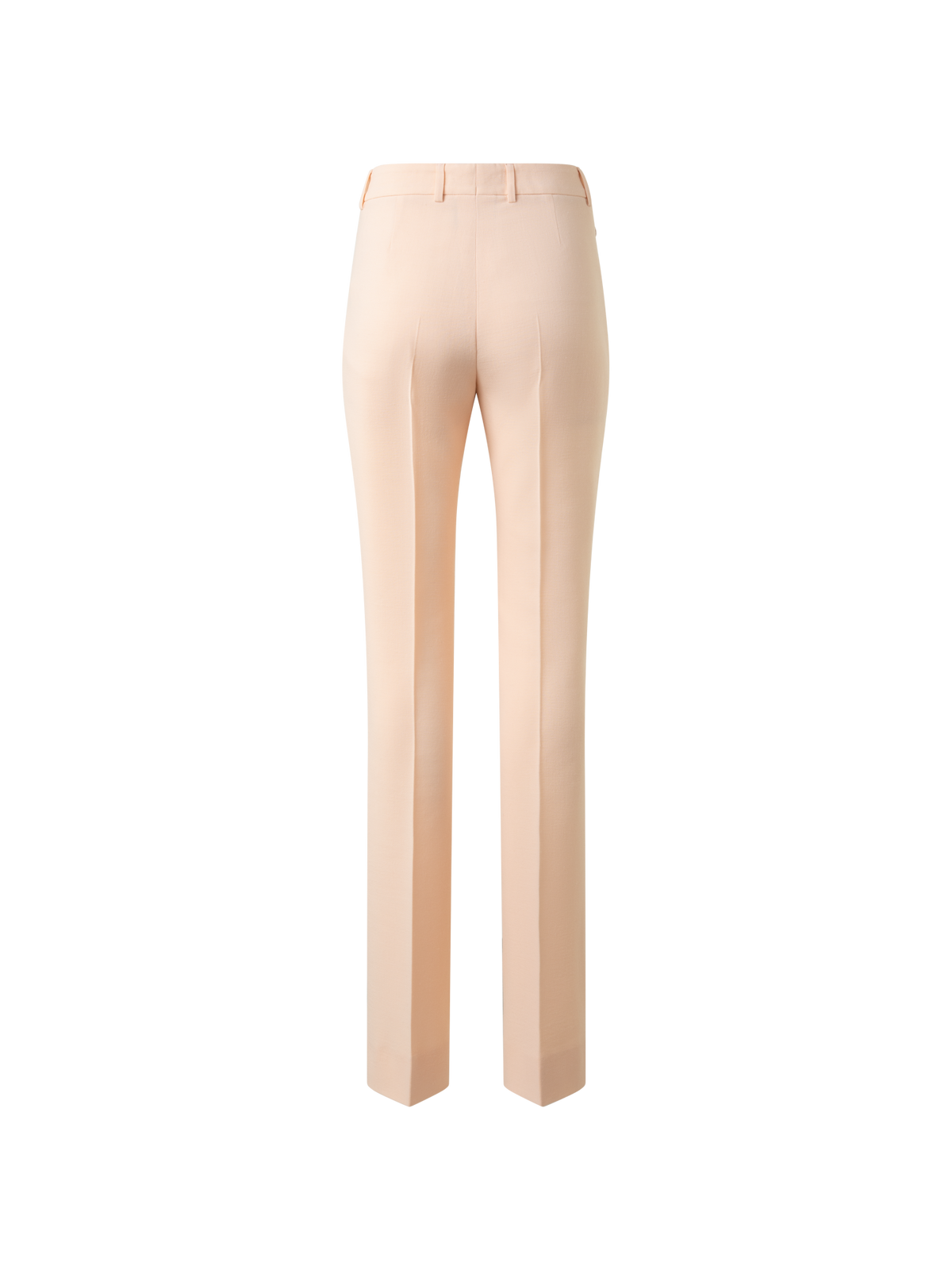 Designer Slight Bootcut Wool Double-Face Pants - pastel - pink
