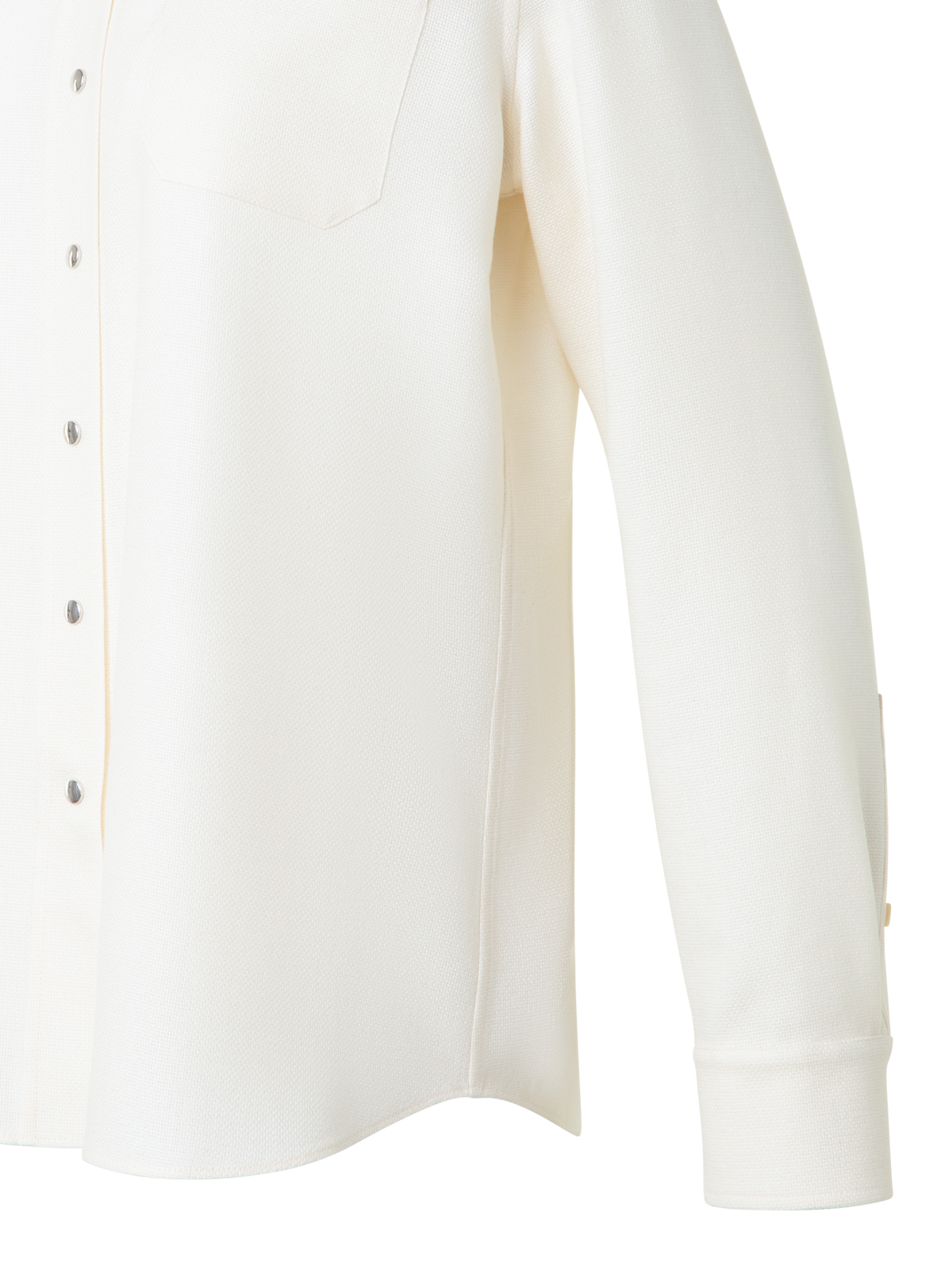 Designer Shirt Blouse in Panama Cashmere - neutral - ecru - white