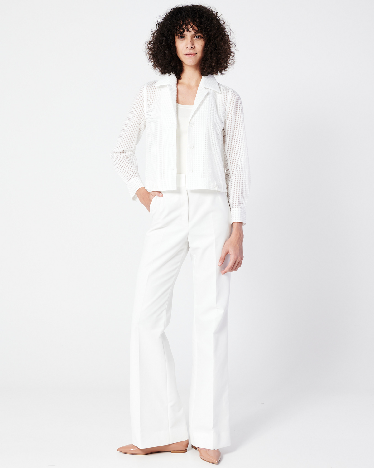 Designer Sleeveless Silk Georgette Top - black #editorial