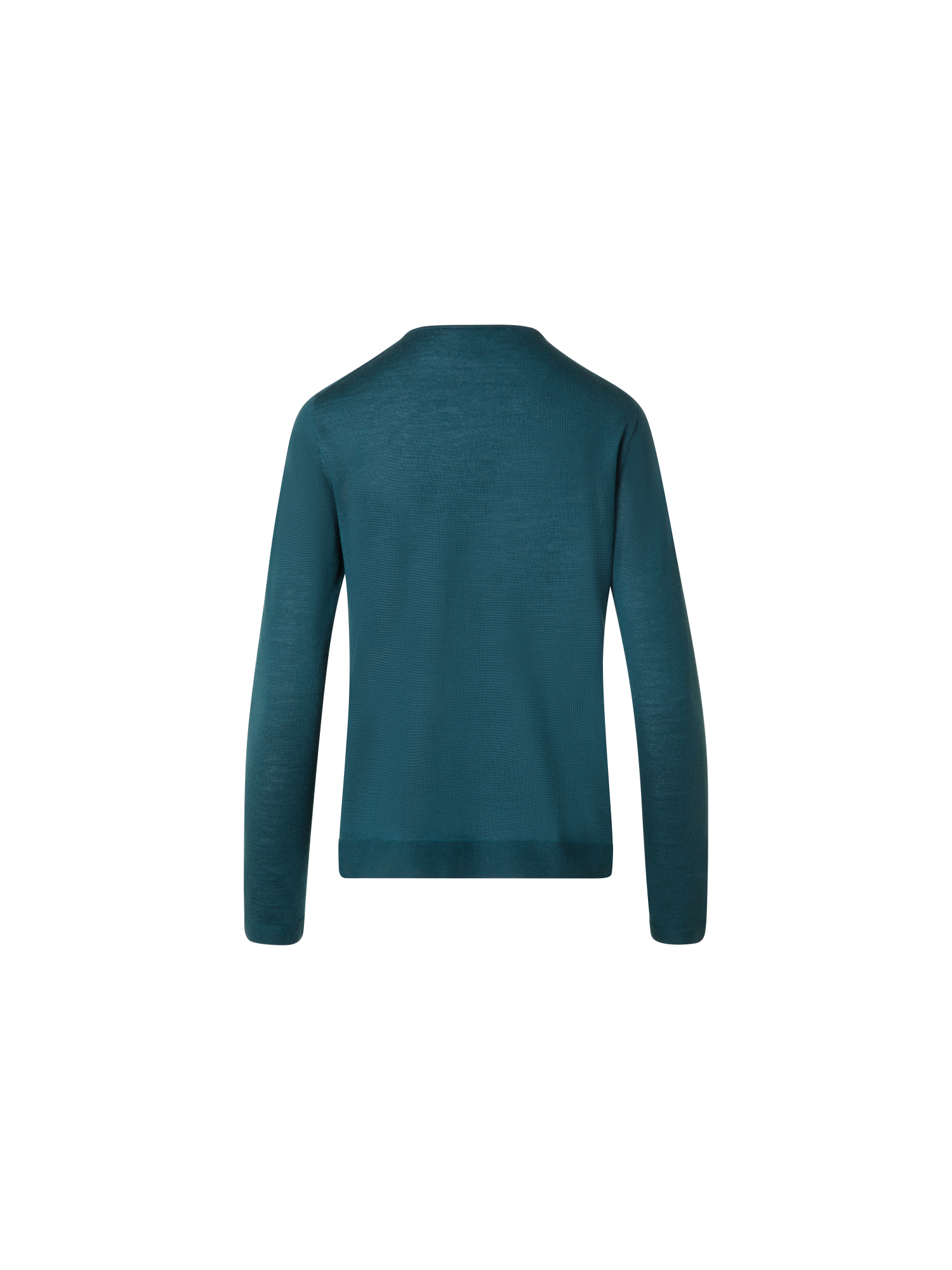 Designer Seamless Crew Neck Sweater in Cashmere Silk - green