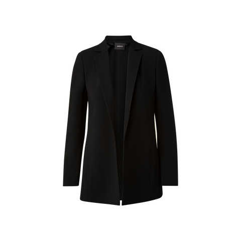 Wool Double-Face Blazer with Elongated Lapel