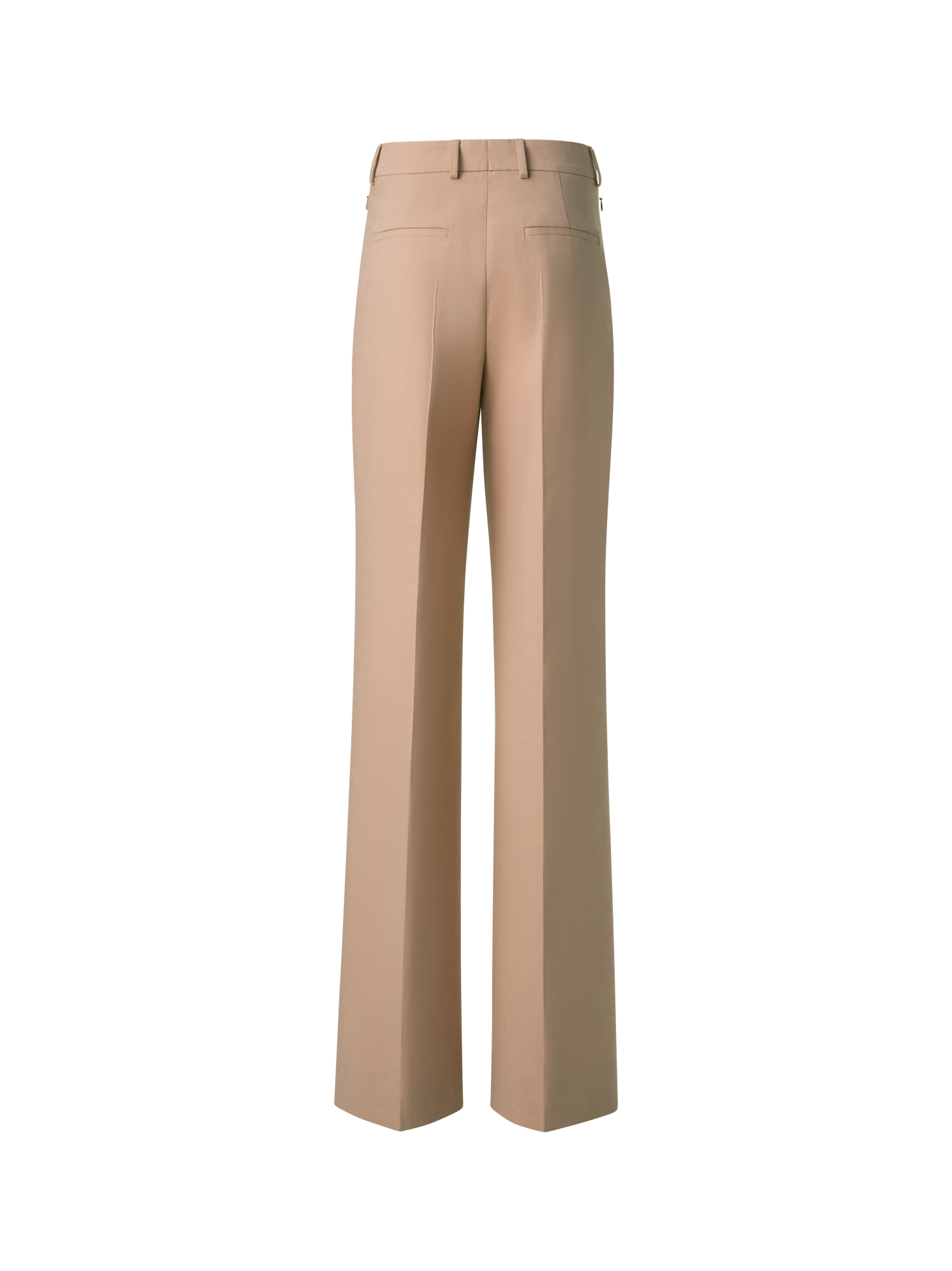 Designer Wide Cotton Double-Face Pants - neutral - beige