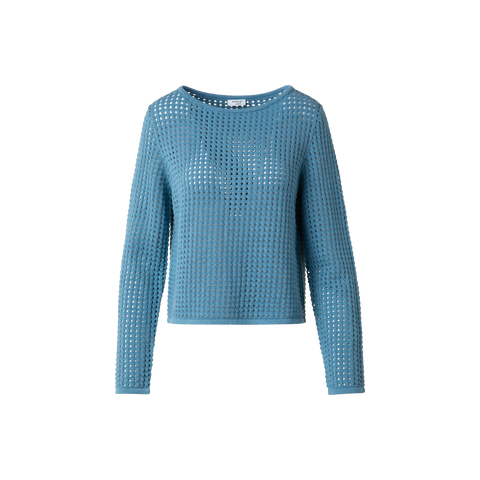 Knit Sweater in Chunky Cotton Mesh