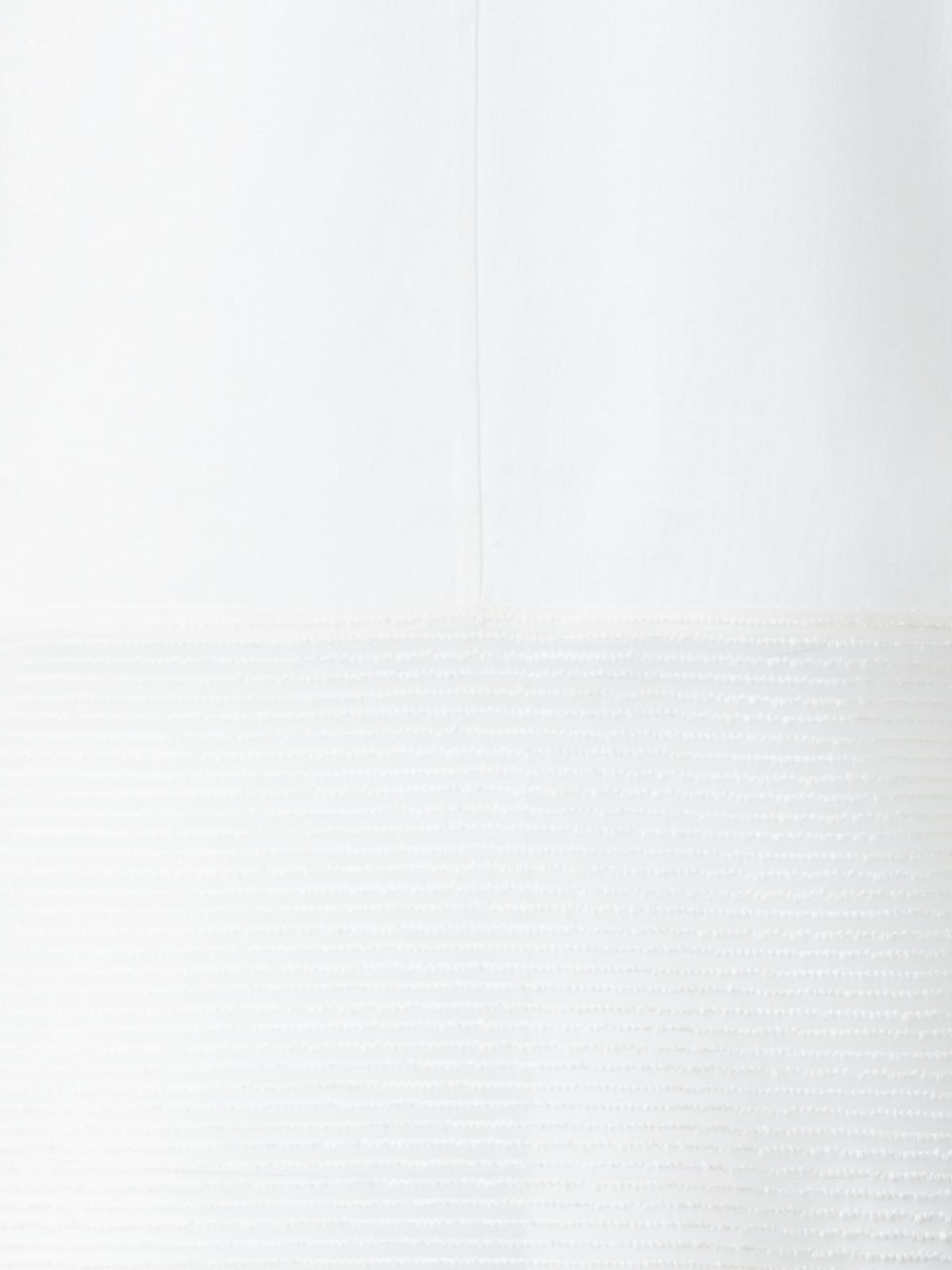 Designer Linen Tunic Blouse with Sheer Sleeves and Side - neutral - ecru - white