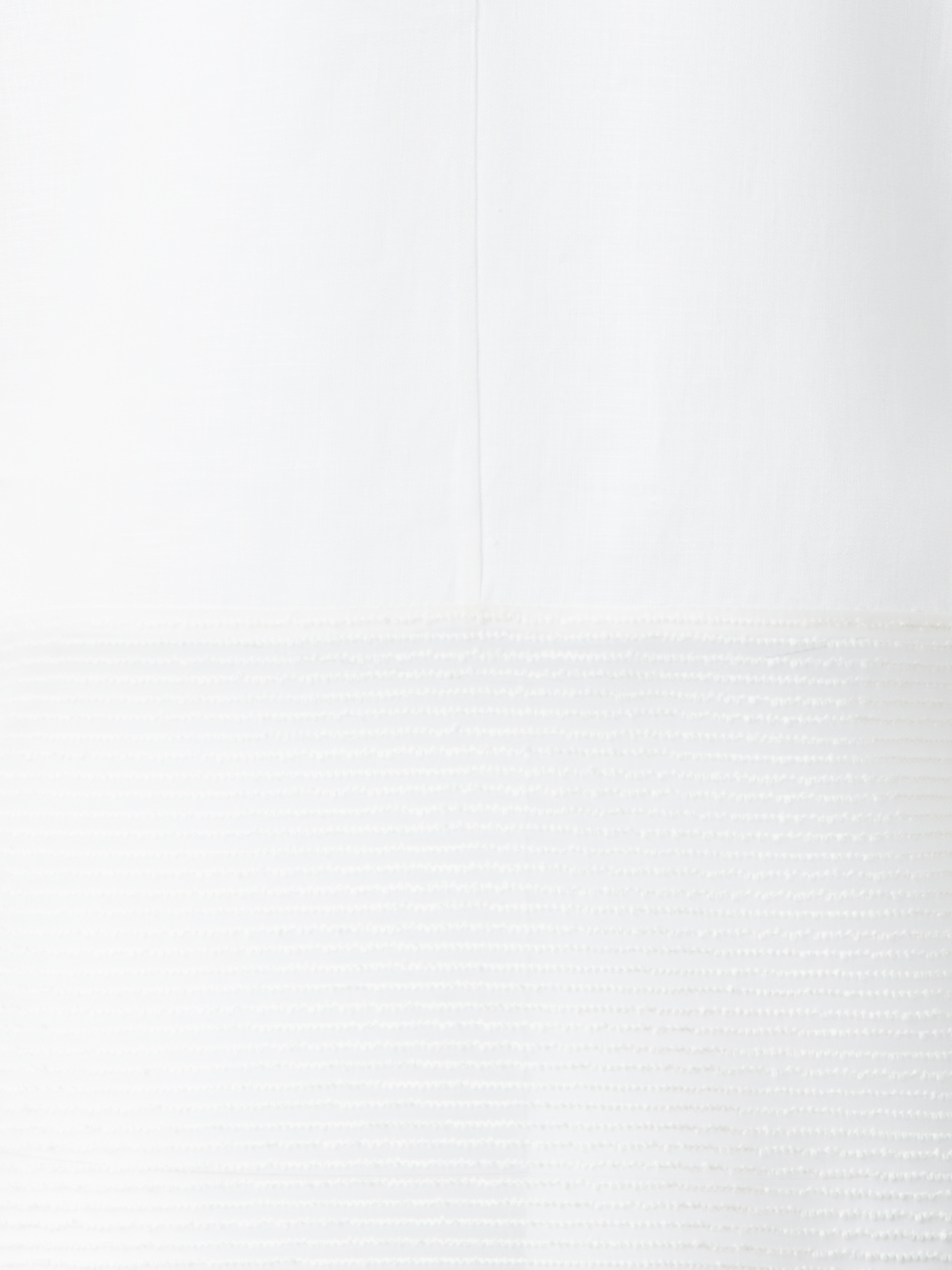 Designer Linen Tunic Blouse with Sheer Sleeves and Side - neutral - ecru - white