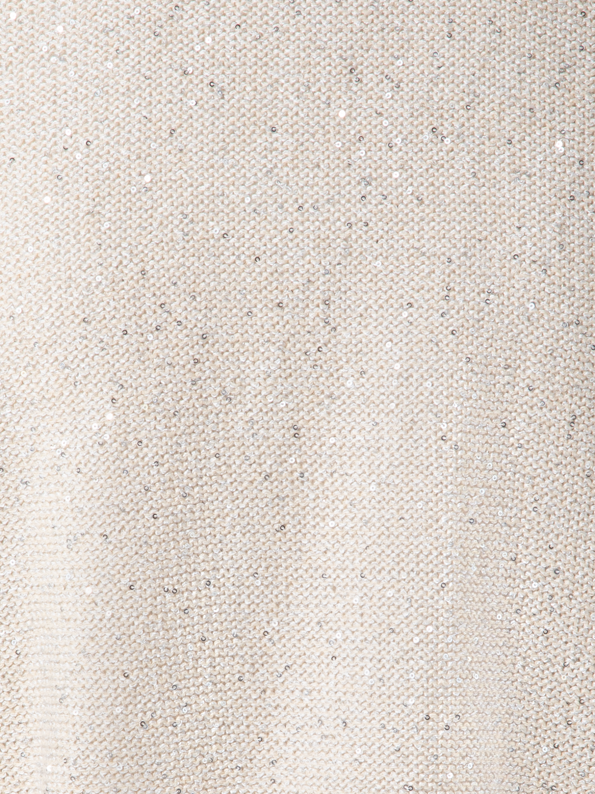 Designer Cardigan in Linen Cotton with Micro Sequins - neutral - pastel - beige