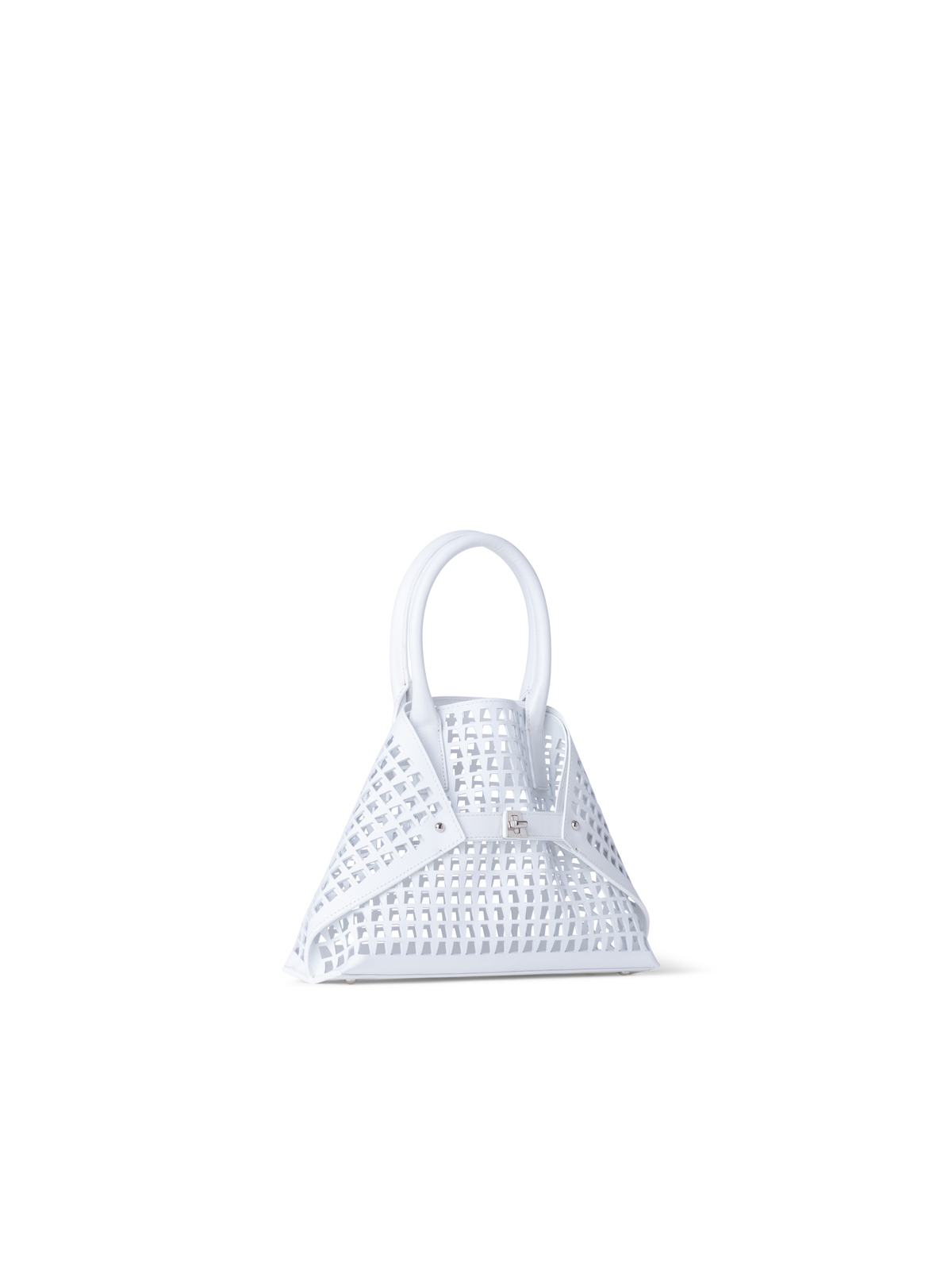 Designer Ai Little Top Handle Tote - neutral - white