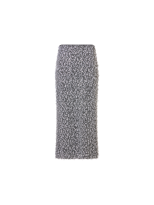 Designer Sequin Midi Tube Skirt - multicolor