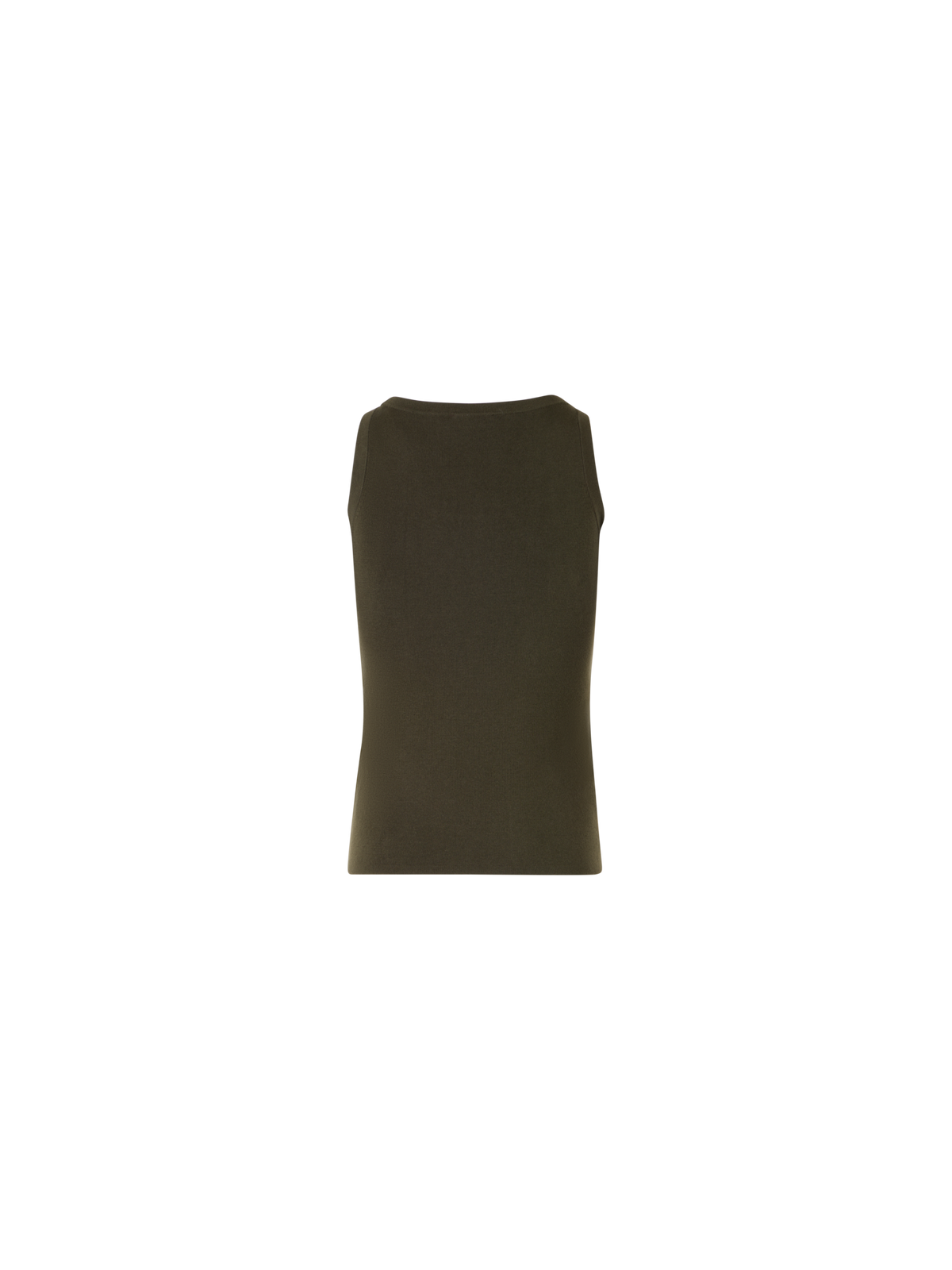 Designer Sleeveless Cotton Knit Top - green