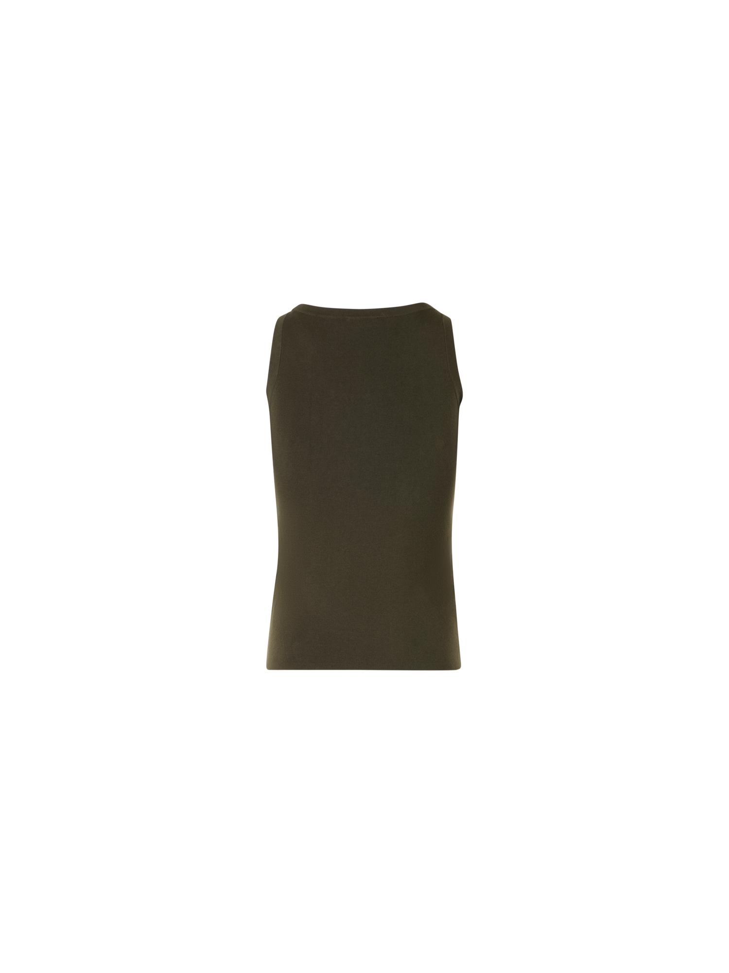 Designer Sleeveless Cotton Knit Top - green