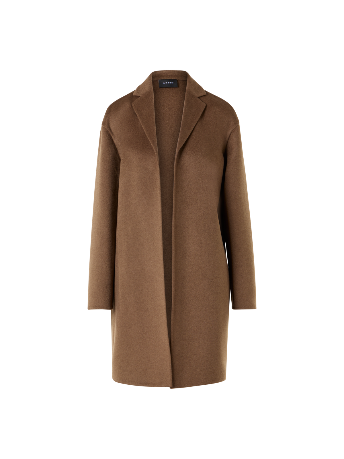 Designer Cashmere Double-Face Coat - brown