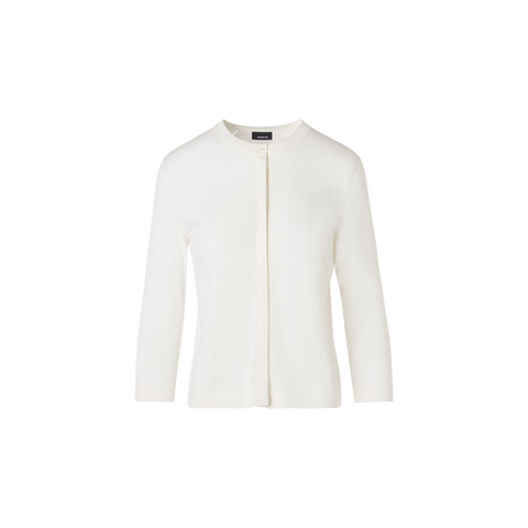 Long-Sleeve Sea Island Cotton Knit Cardigan