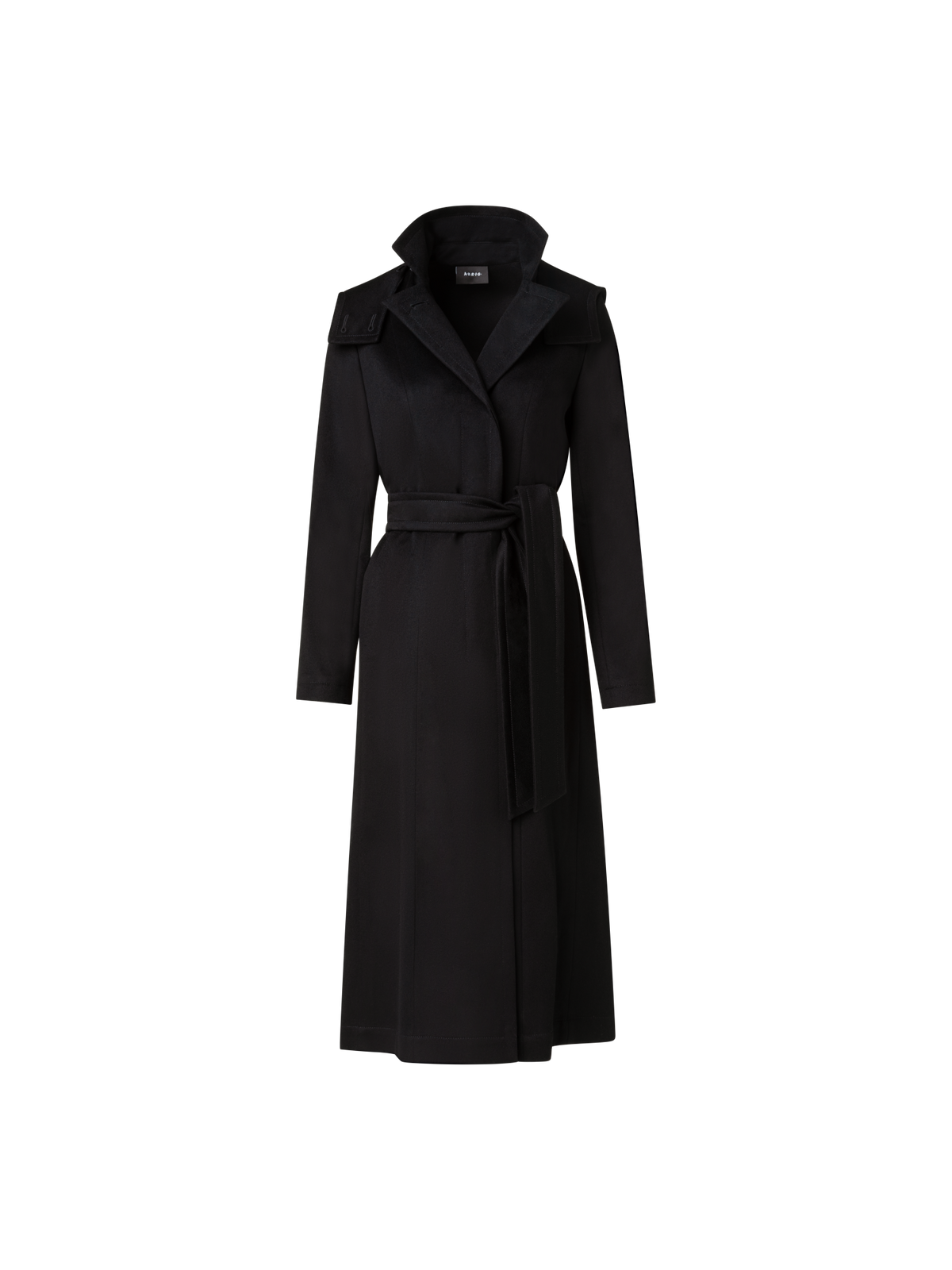 Designer Storm System® Cashmere Coat - black