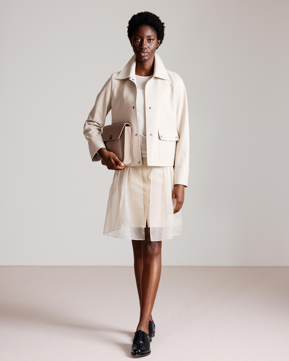 Designer Anouk Little Messenger Bag - grey - brown - neutral #editorial