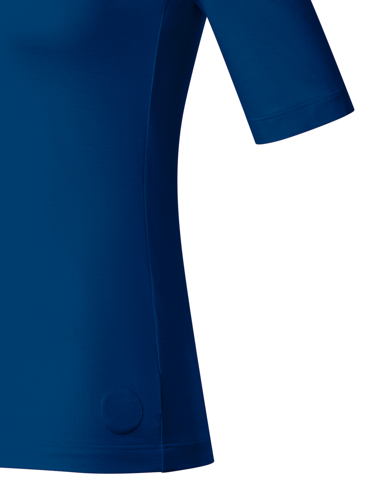 Designer Square Neck Half Sleeve T-Shirt in Modal - blue